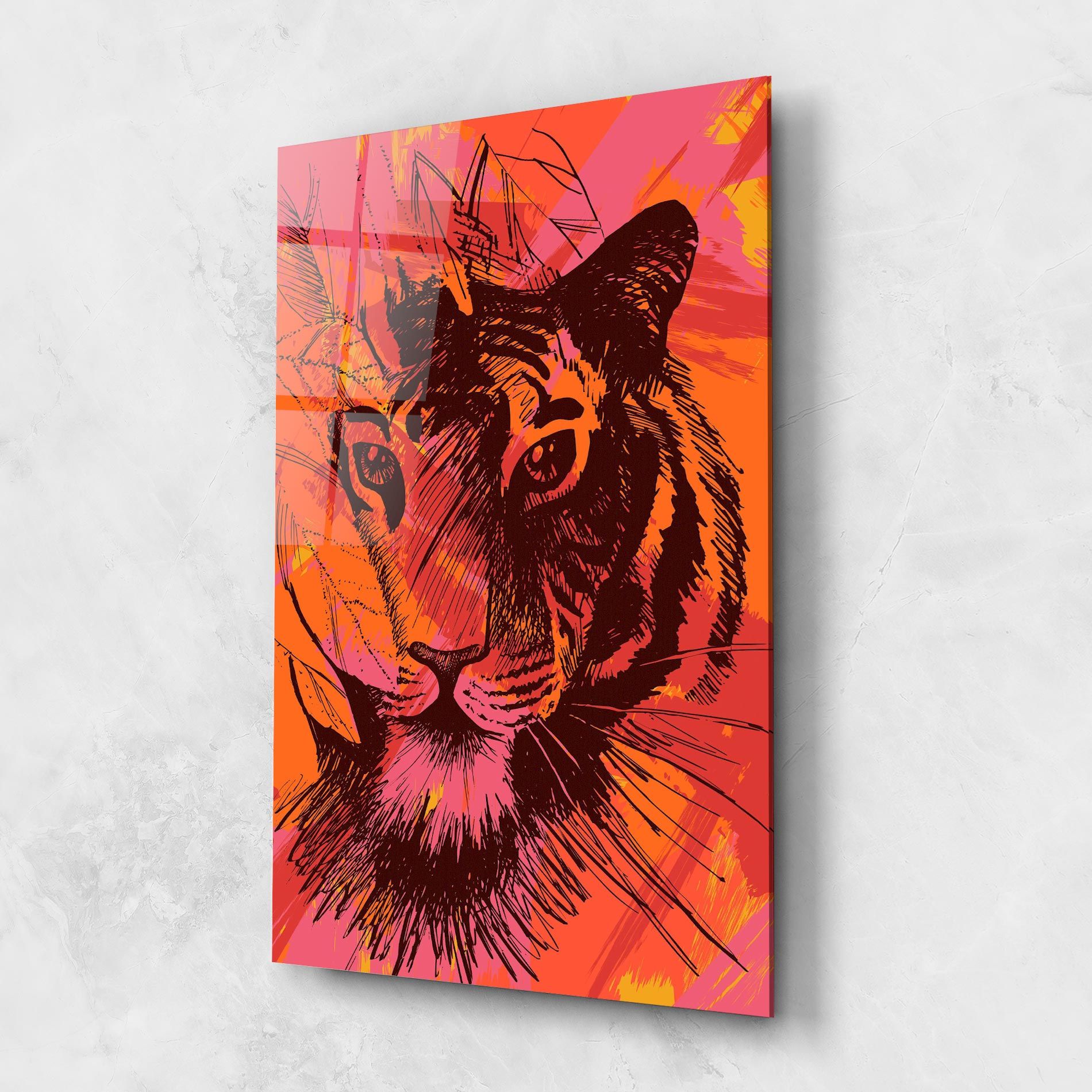 Orange Red Tiger mockup 1