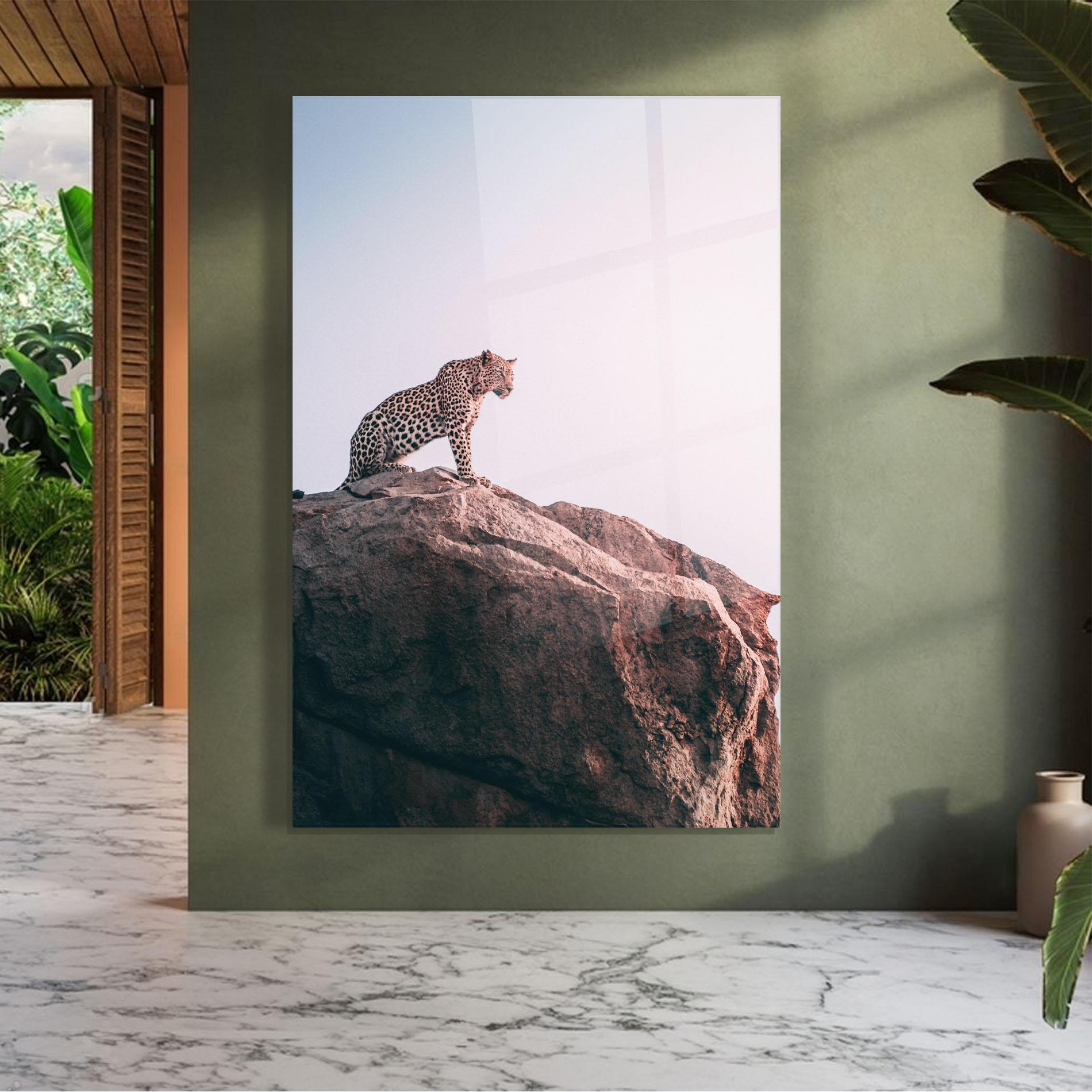 Стъклена картина Mountain Leopard mockup 7