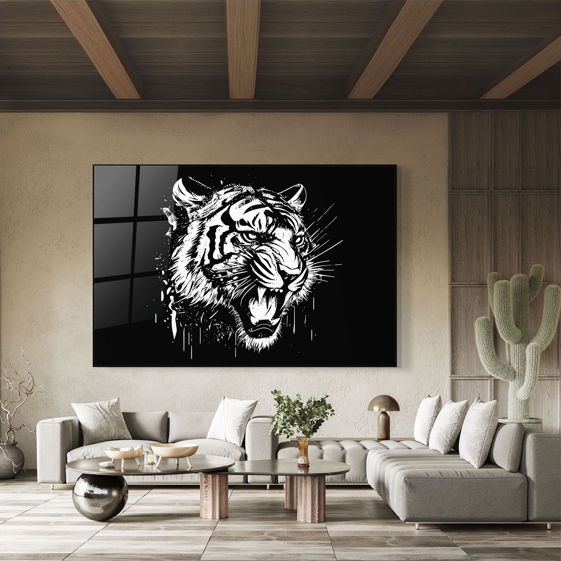 Angry Tiger Head mockup 8