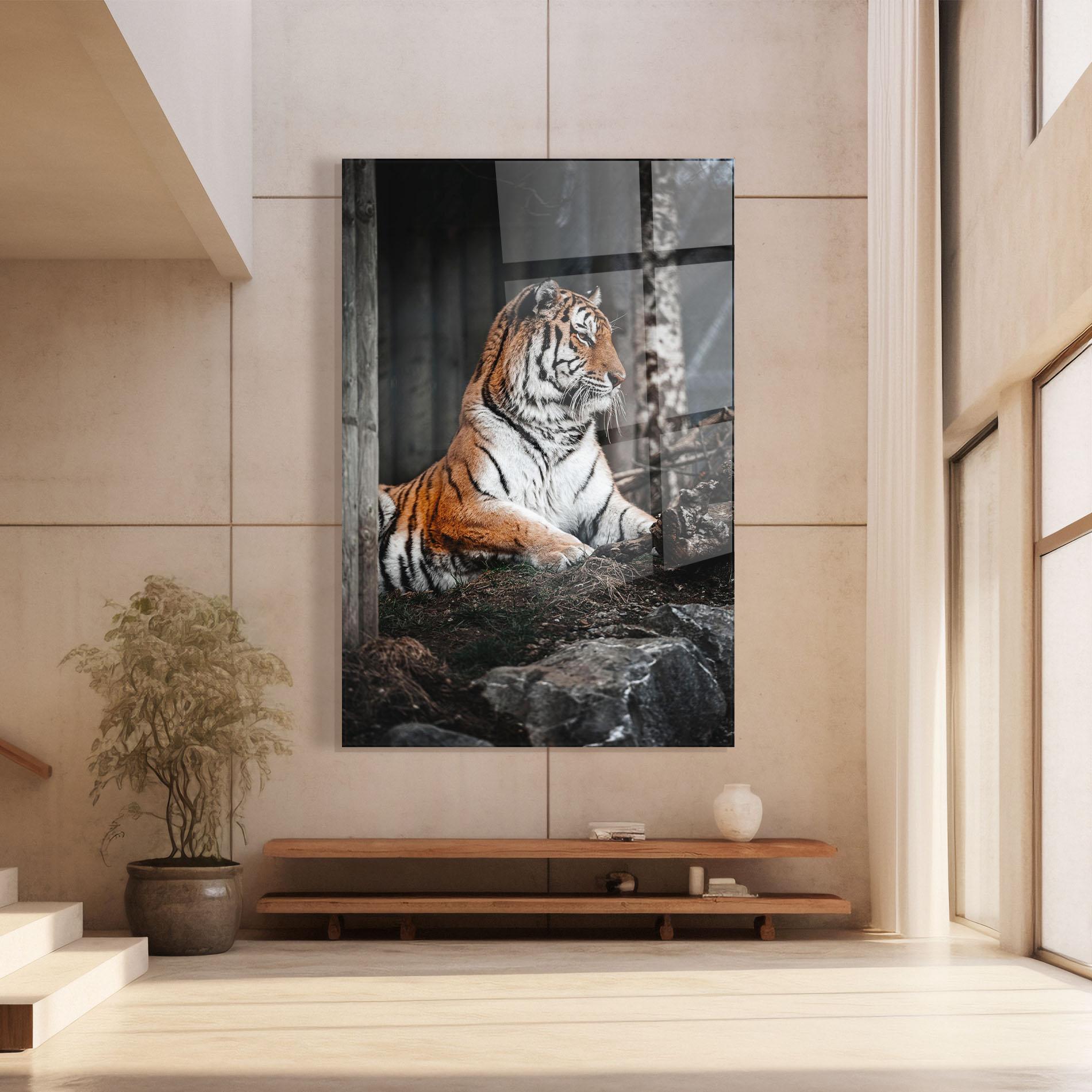 Стъклена картина Forest Tiger mockup 8