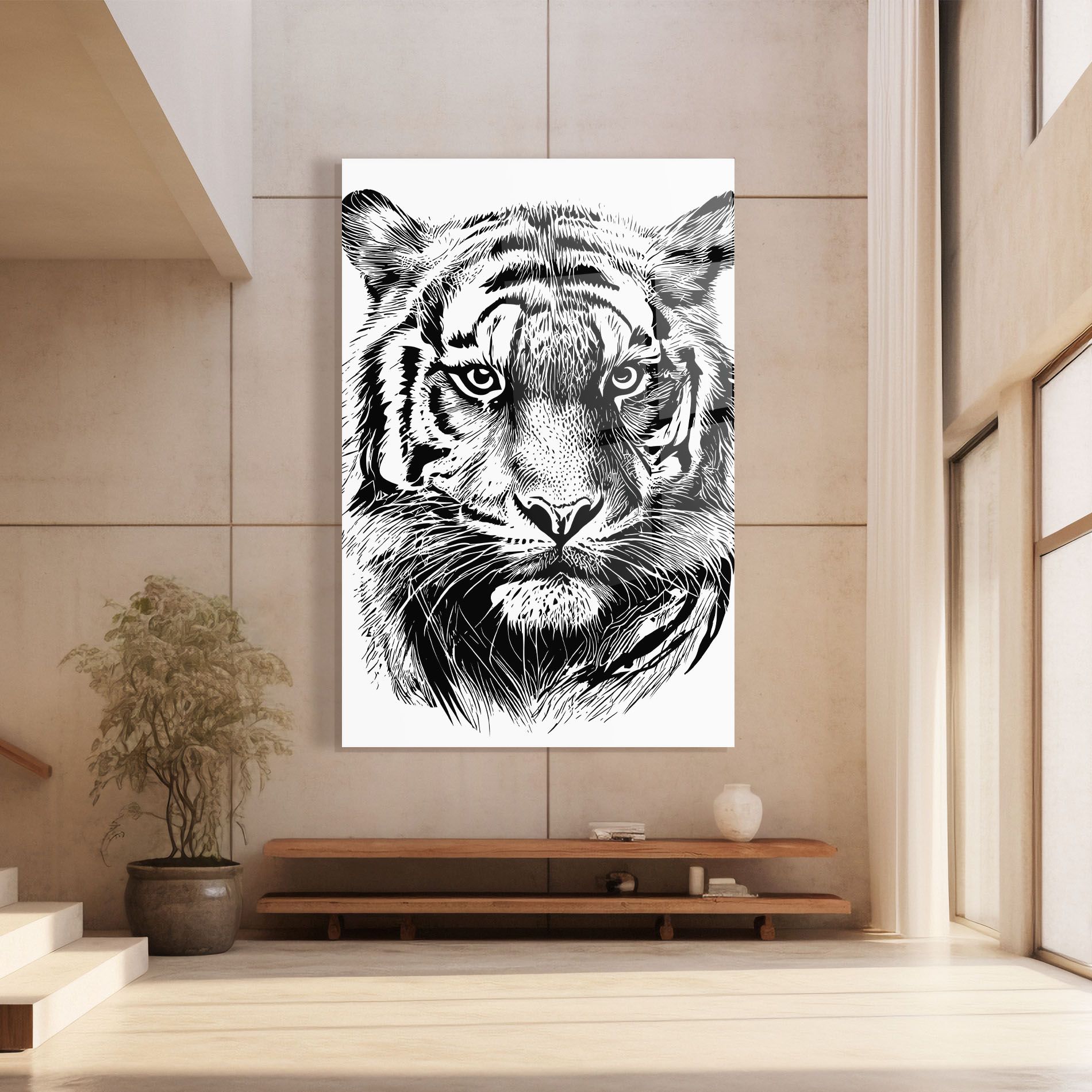Pretty Tiger Head mockup 8