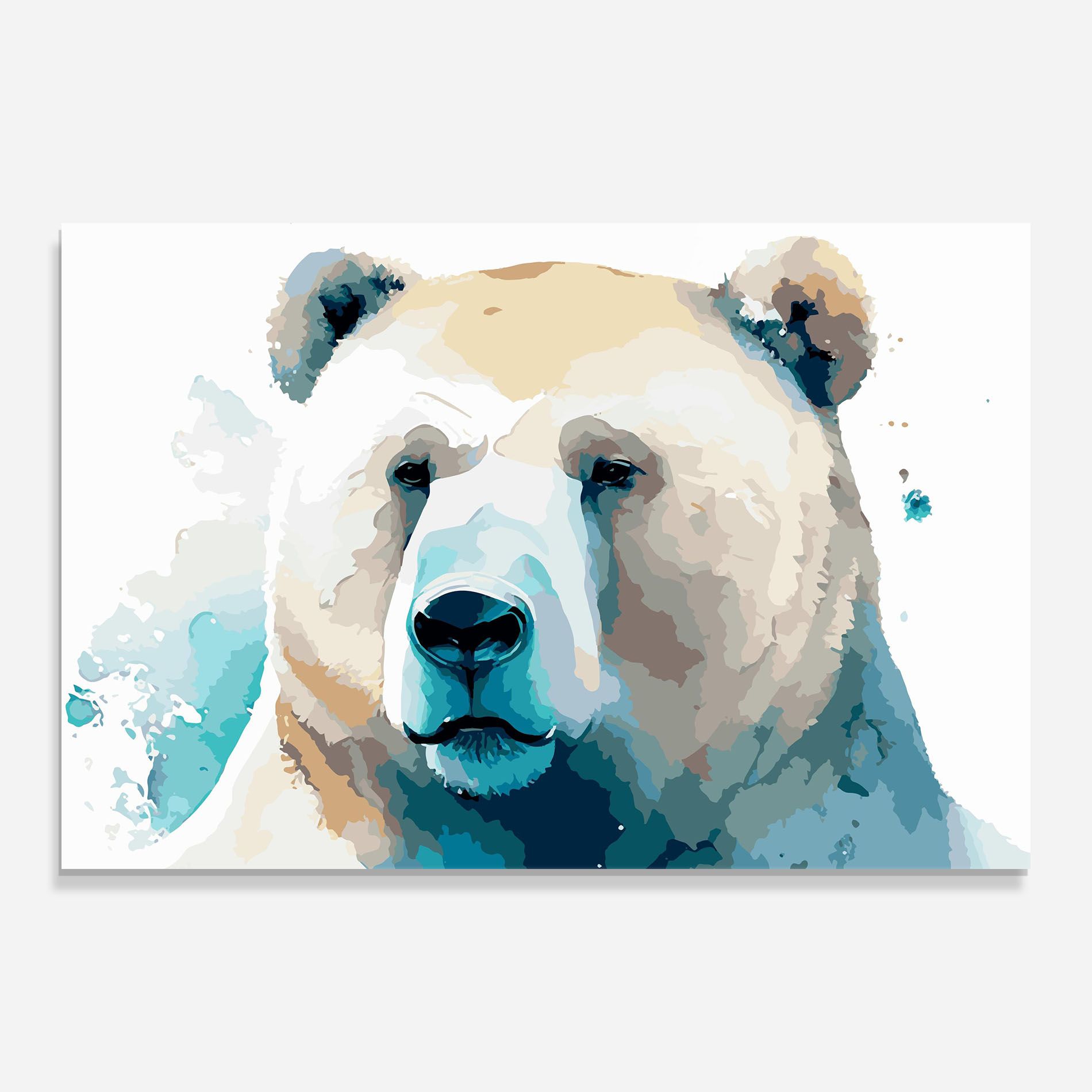 Big Watercolor Bear mockup 0