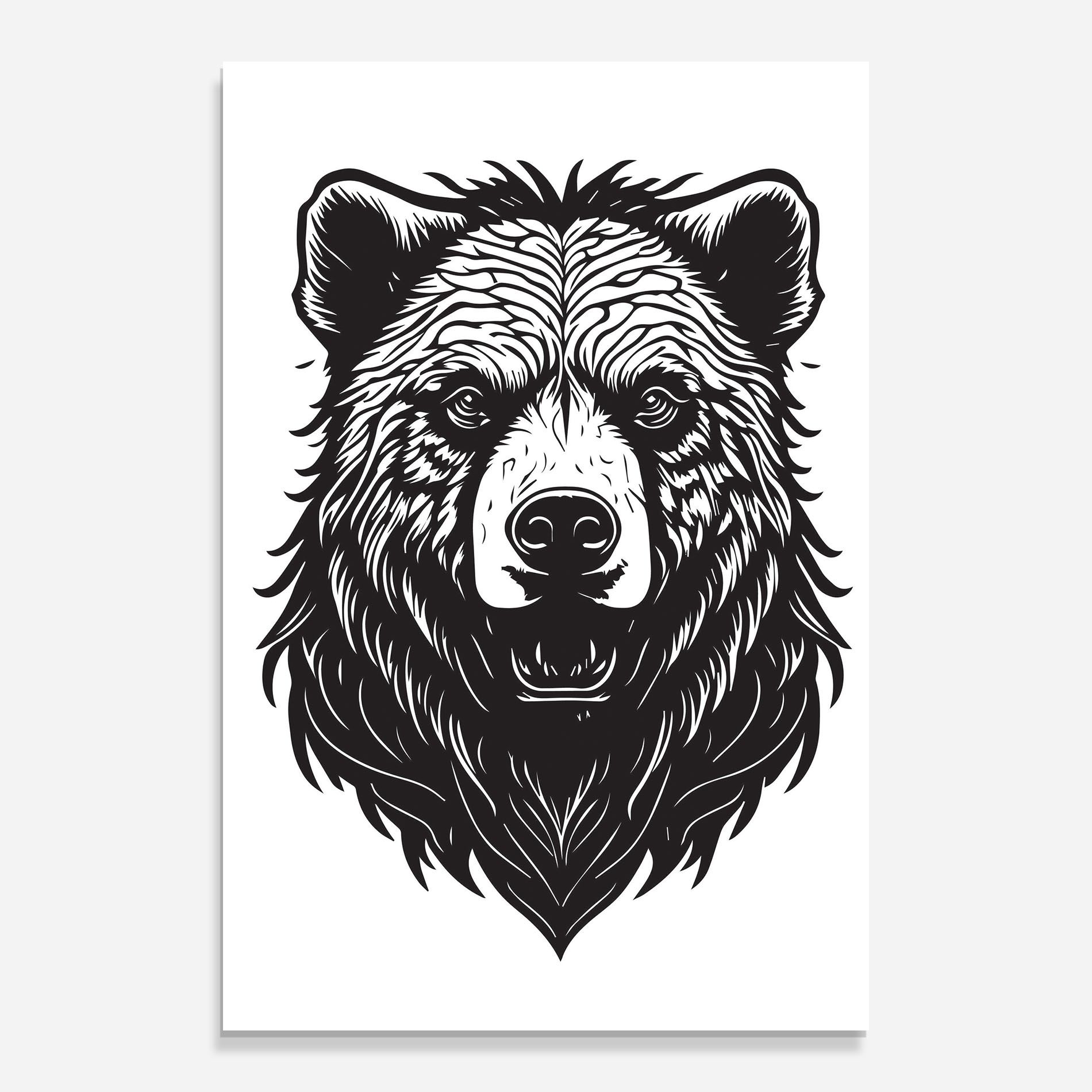 Bear Black Head mockup 0
