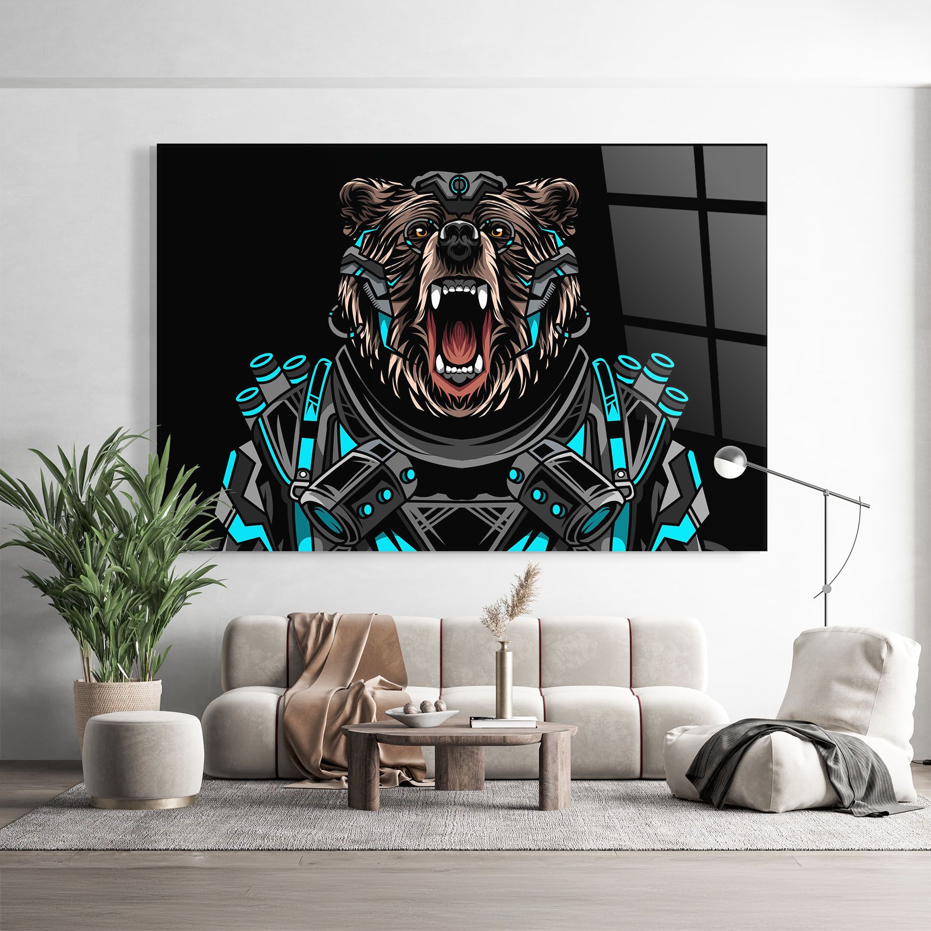 Black Cyborg Bear mockup 9