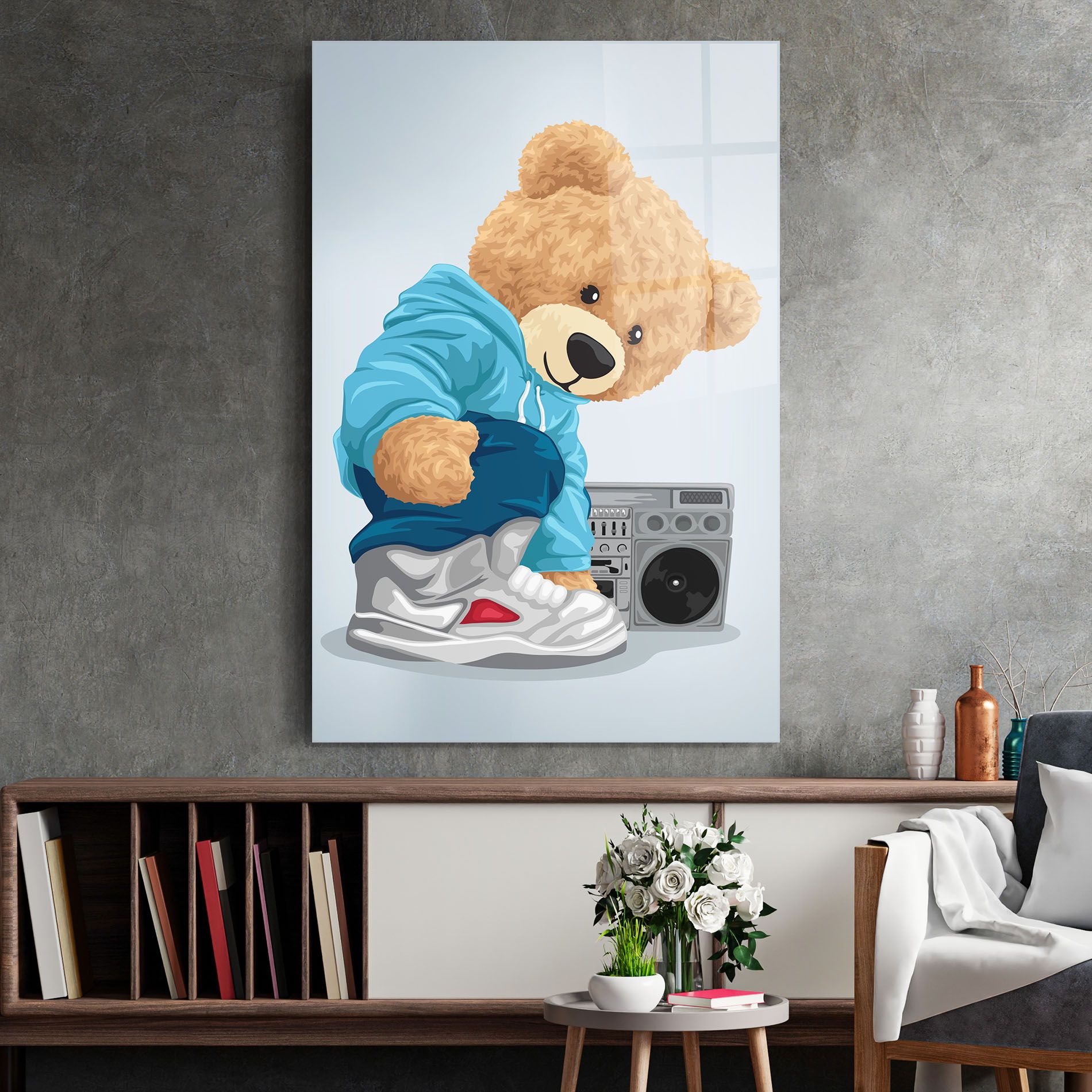 Blue Dressed Bear mockup 2