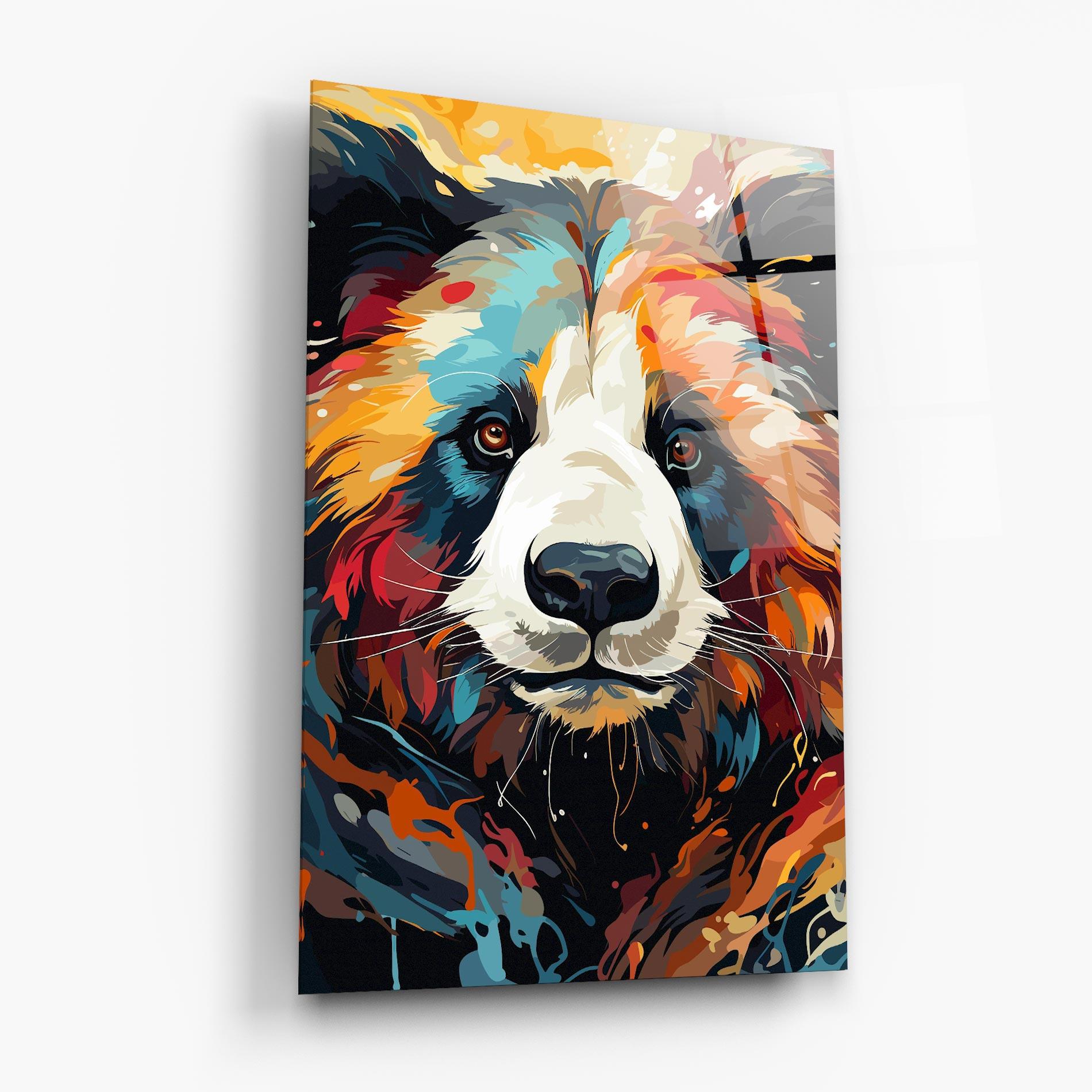 Стъклена картина Cream Color Bear mockup 6