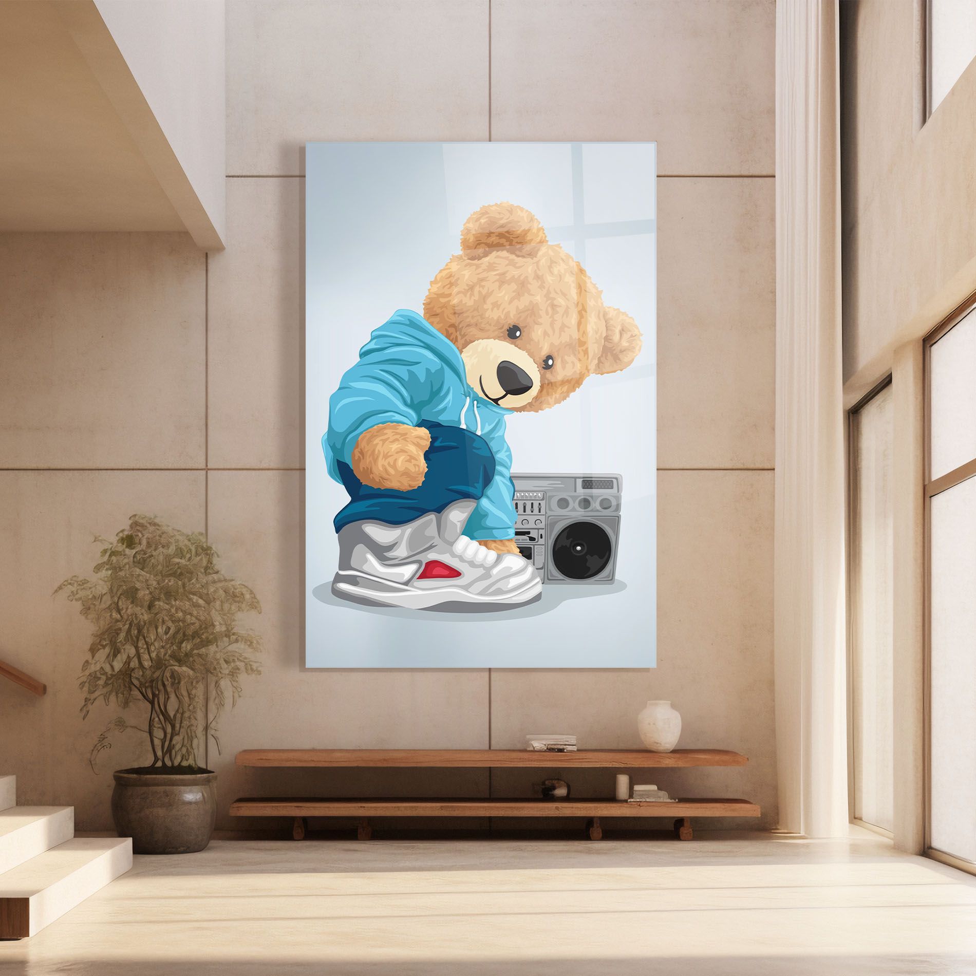 Blue Dressed Bear mockup 8
