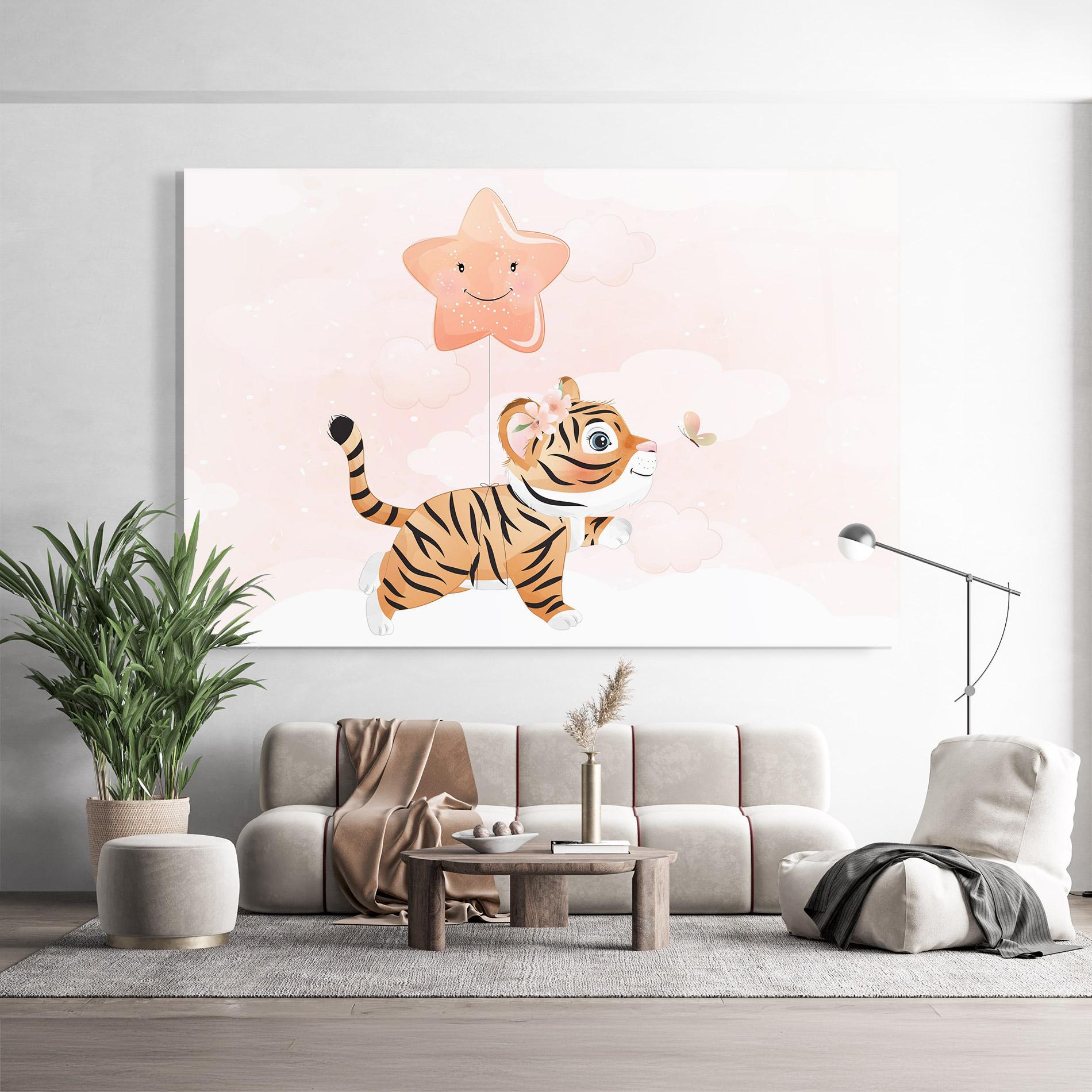 Стъклена картина Baby Tiger Art mockup 9