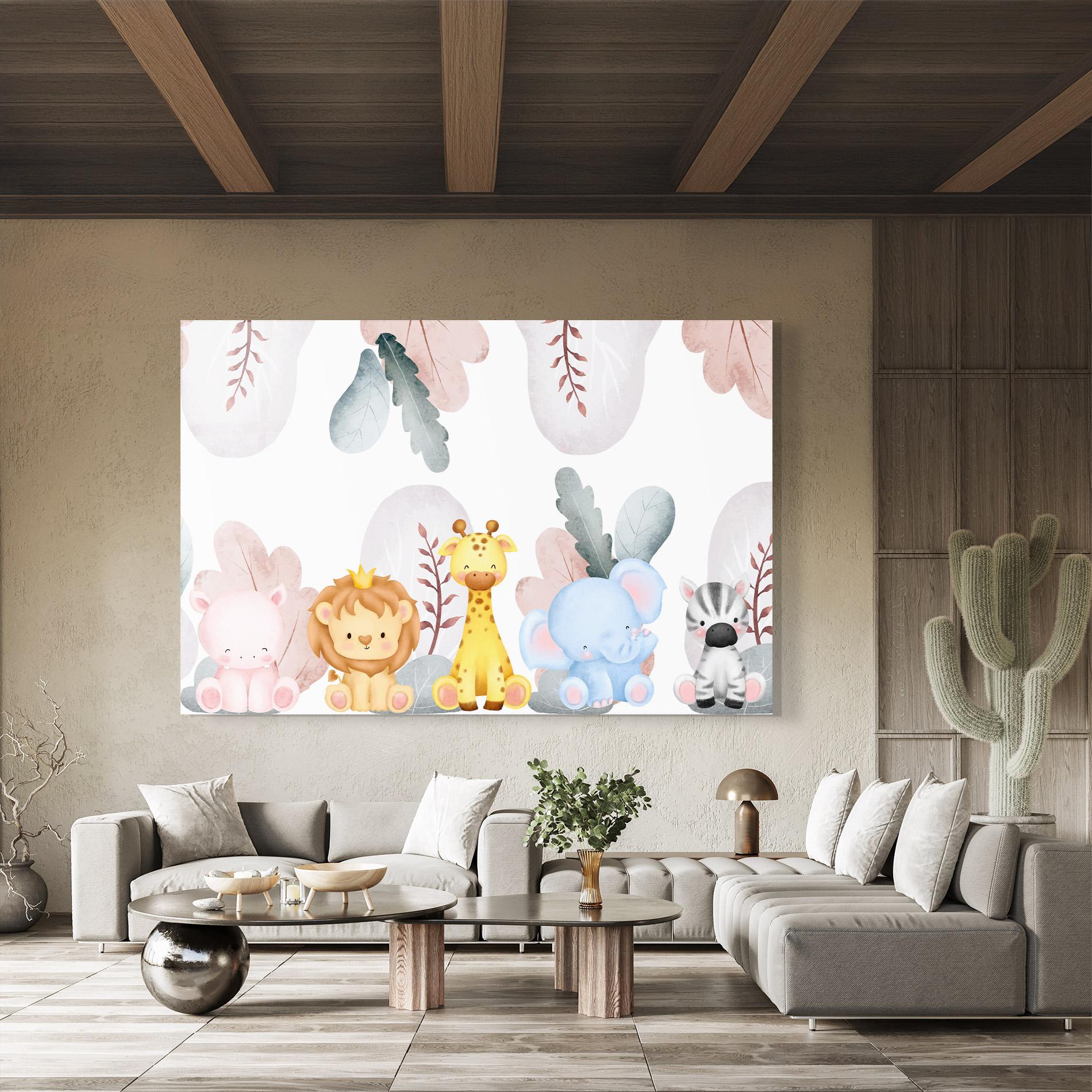 Стъклена картина Baby Animals mockup 8