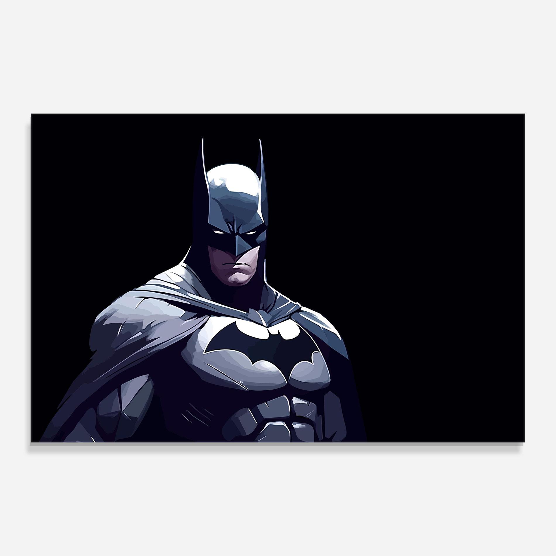 Стъклена картина Batman Art mockup 0