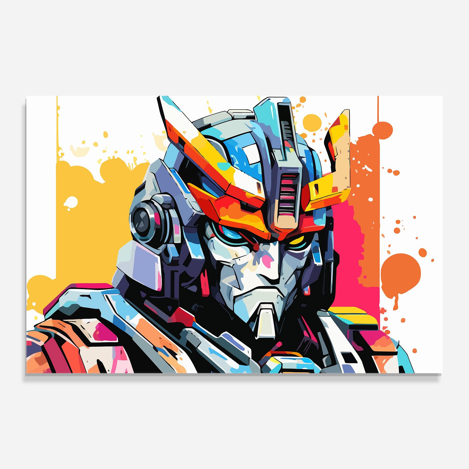 Colorful Art Robot mockup 0