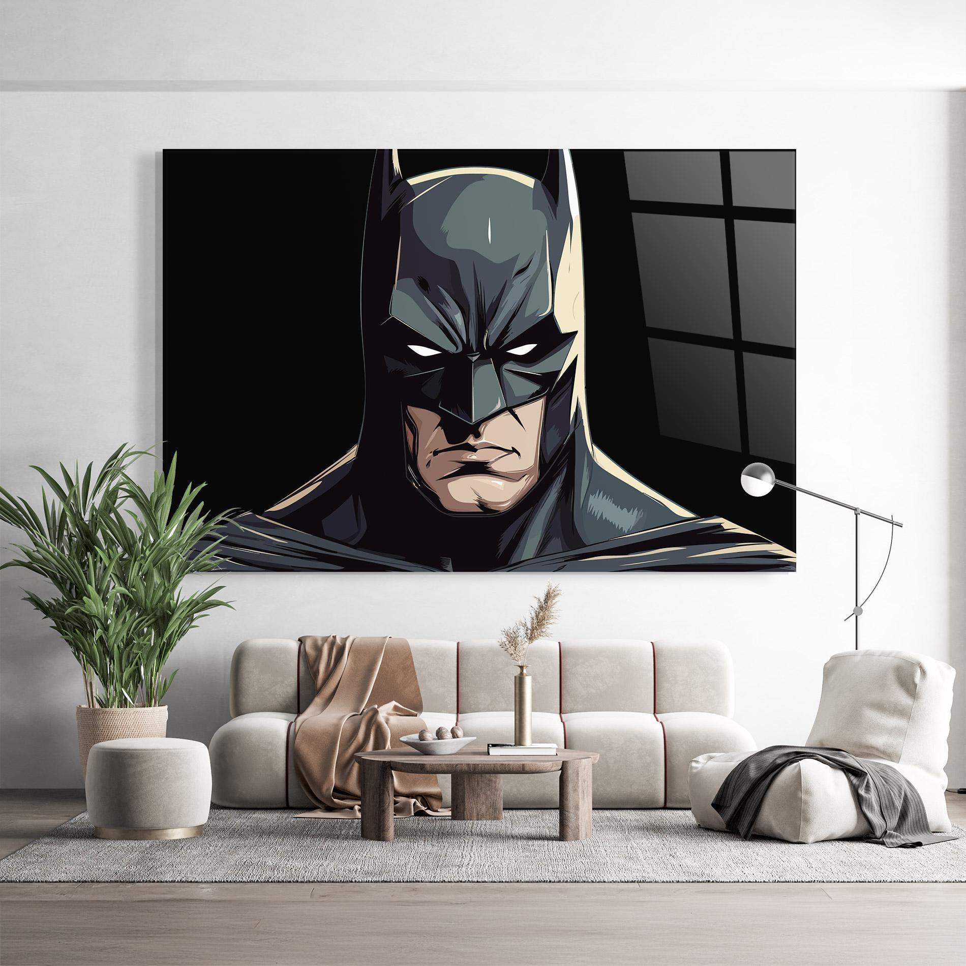 Стъклена картина Batman mockup 9