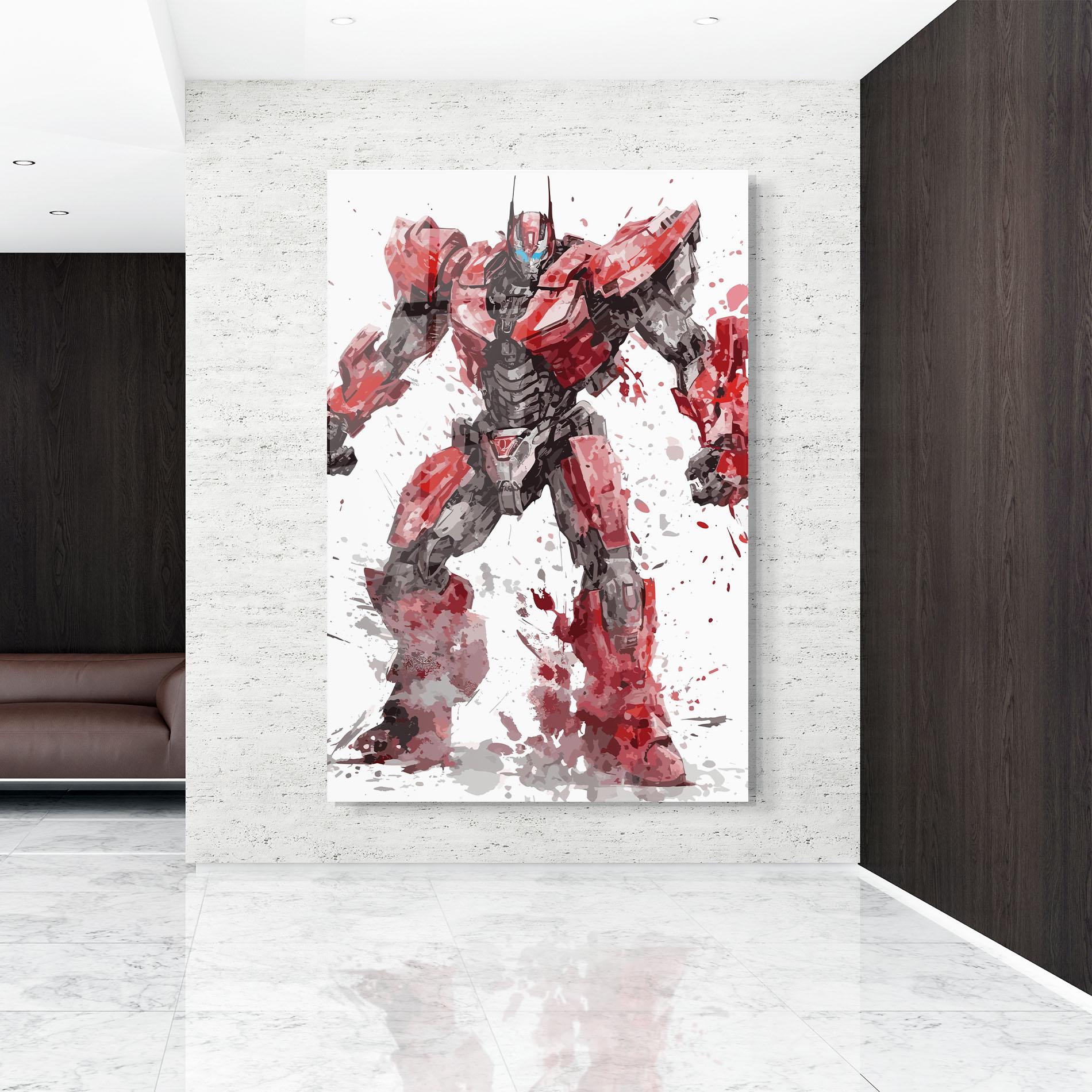 Стъклена картина Red Sentinel Prime mockup 9