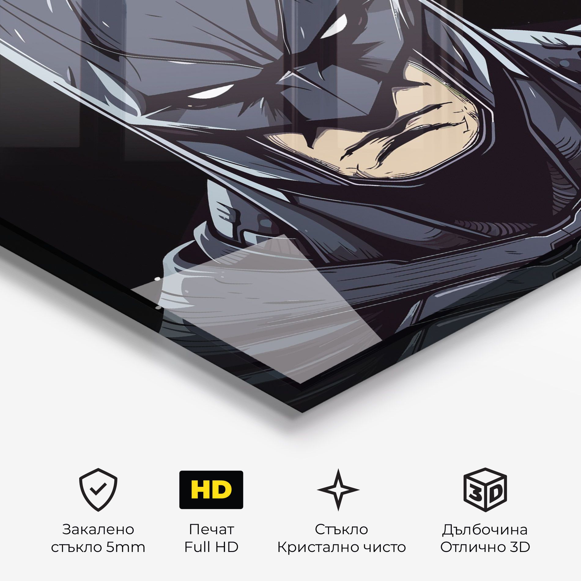 Batman Face mockup 3
