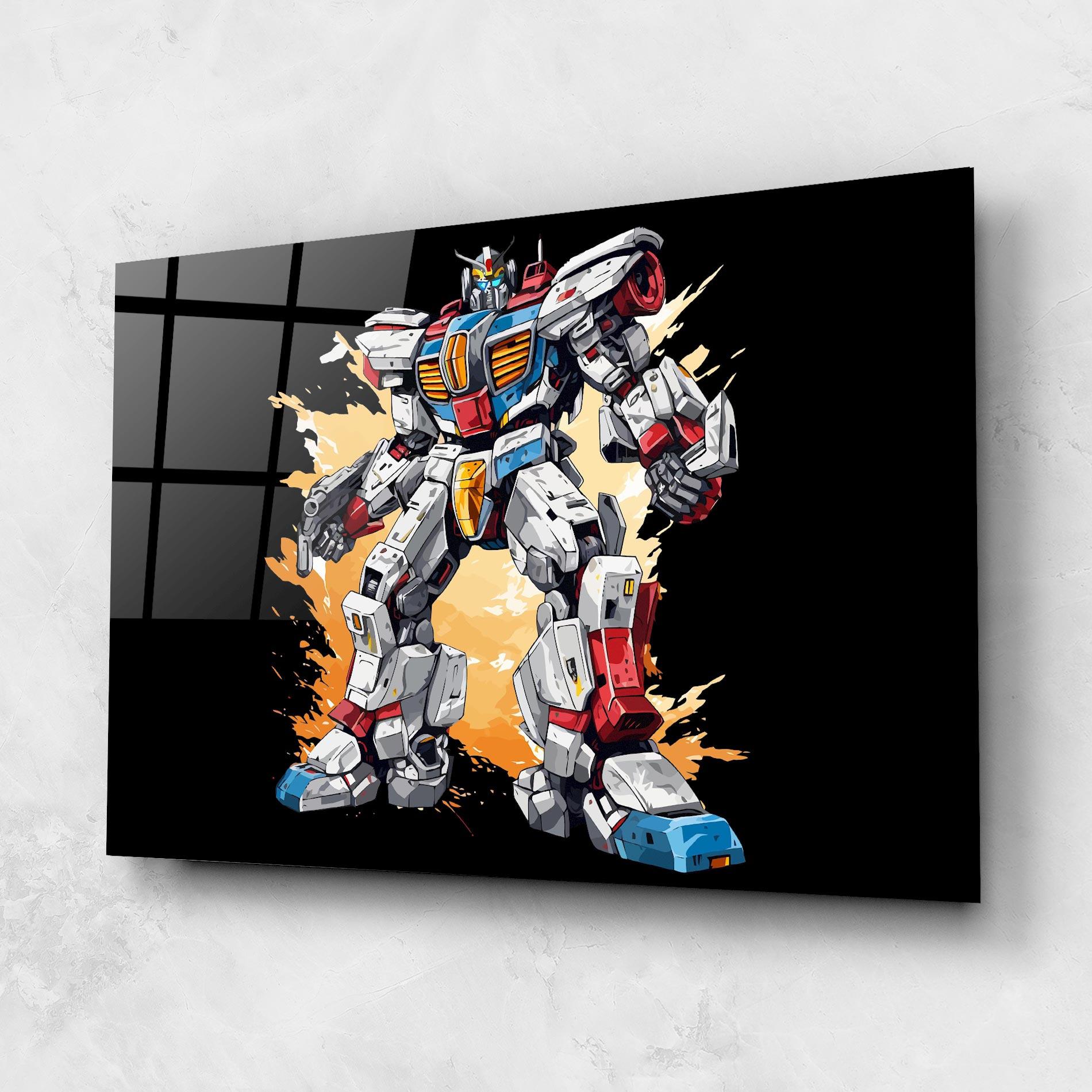 Стъклена картина Crazy Robot mockup 1