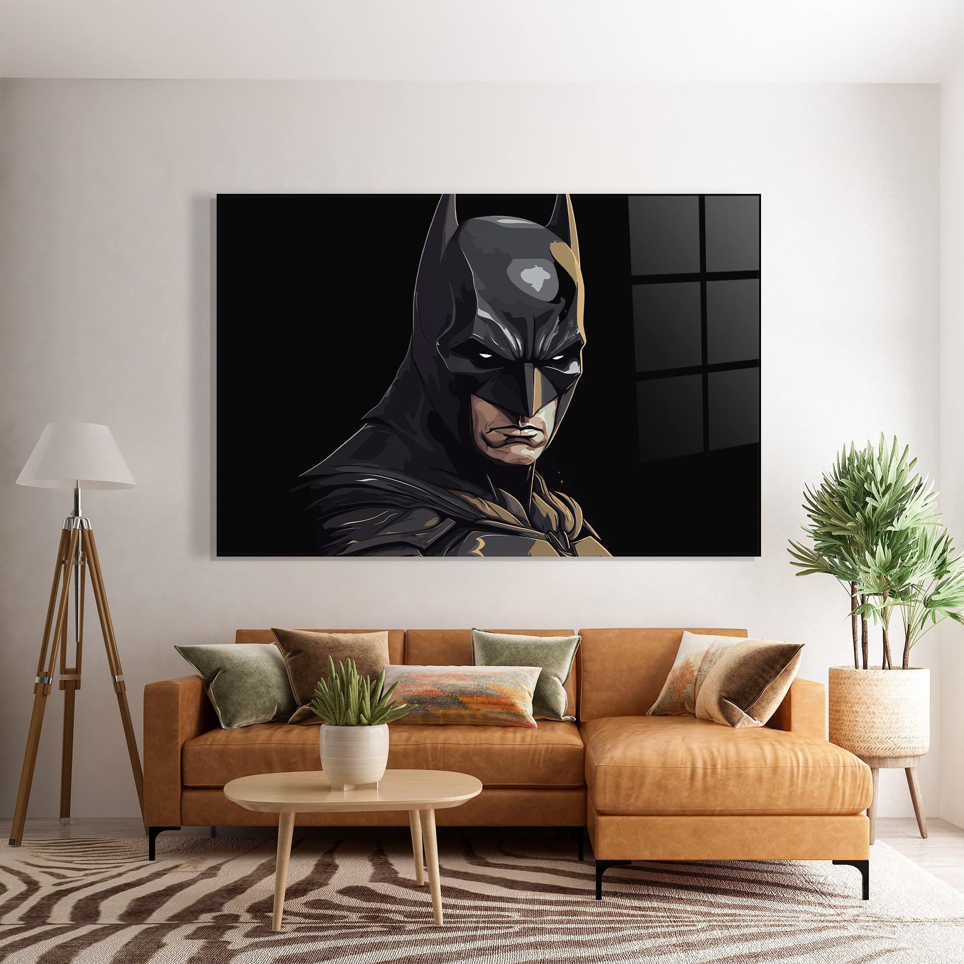 Стъклена картина Angry Batman mockup 7