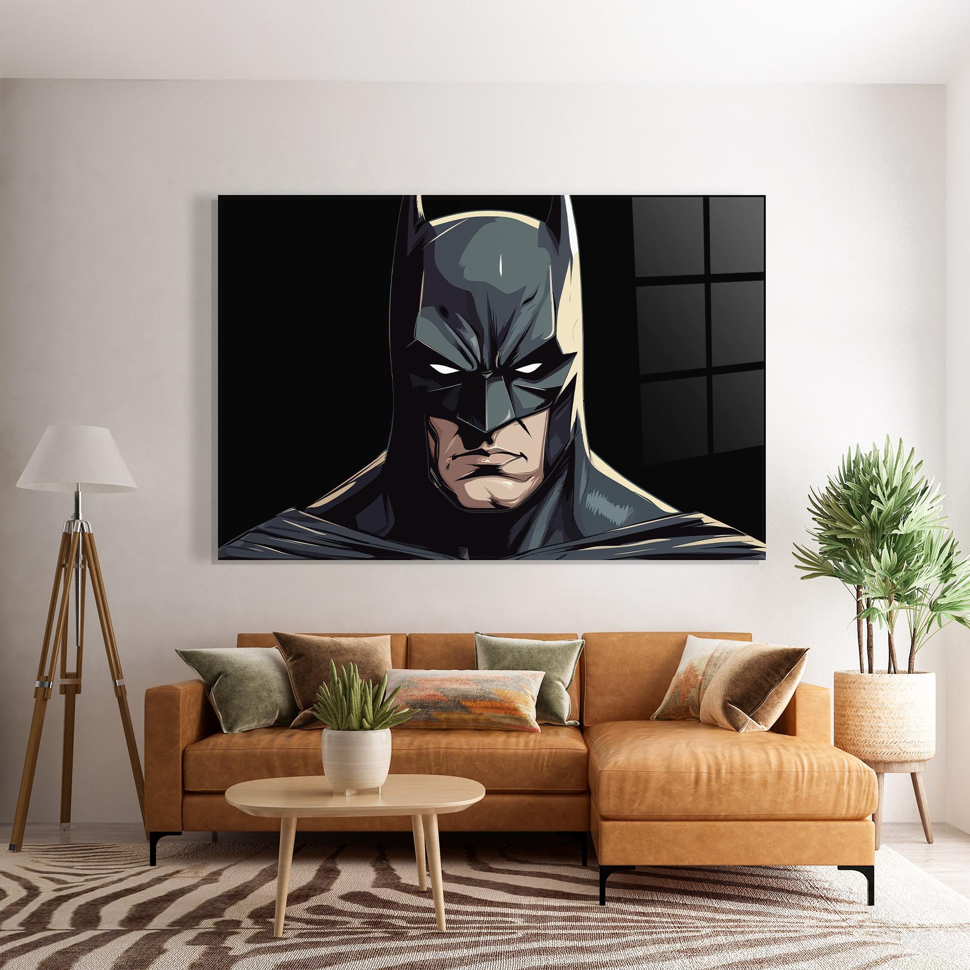 Стъклена картина Batman mockup 7