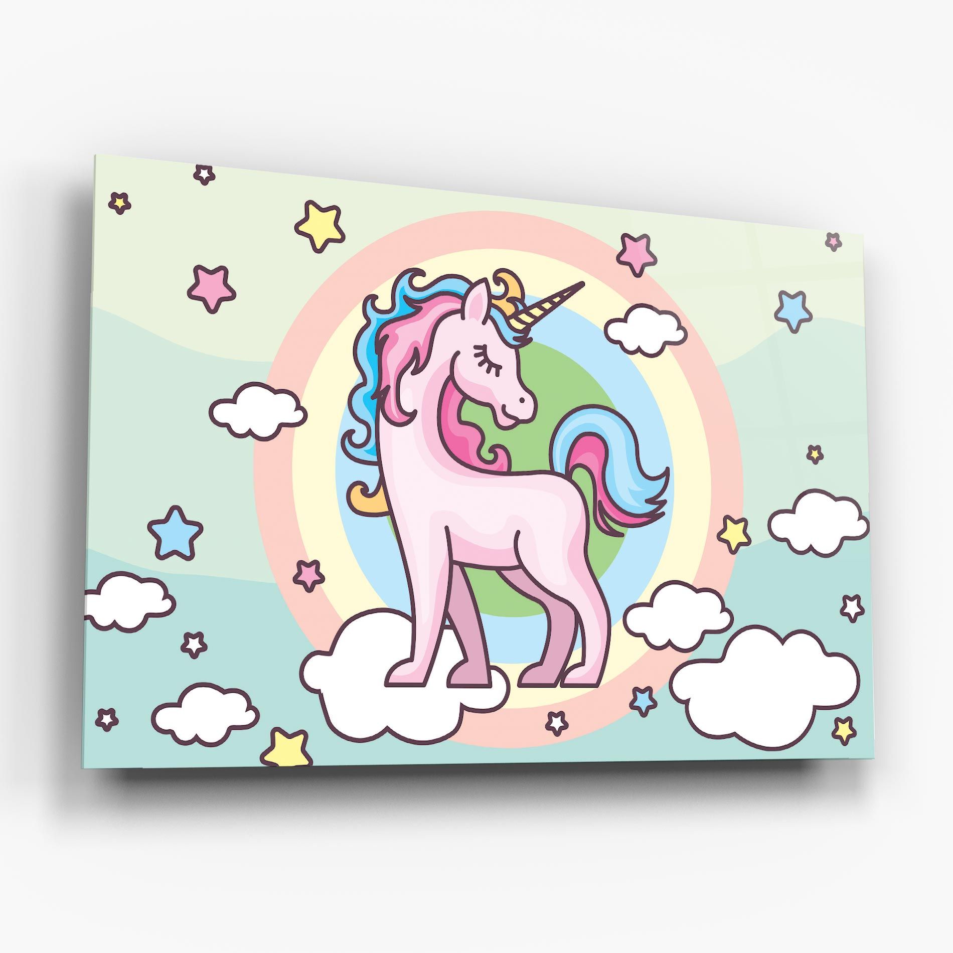 Cute Unicorn Art mockup 6