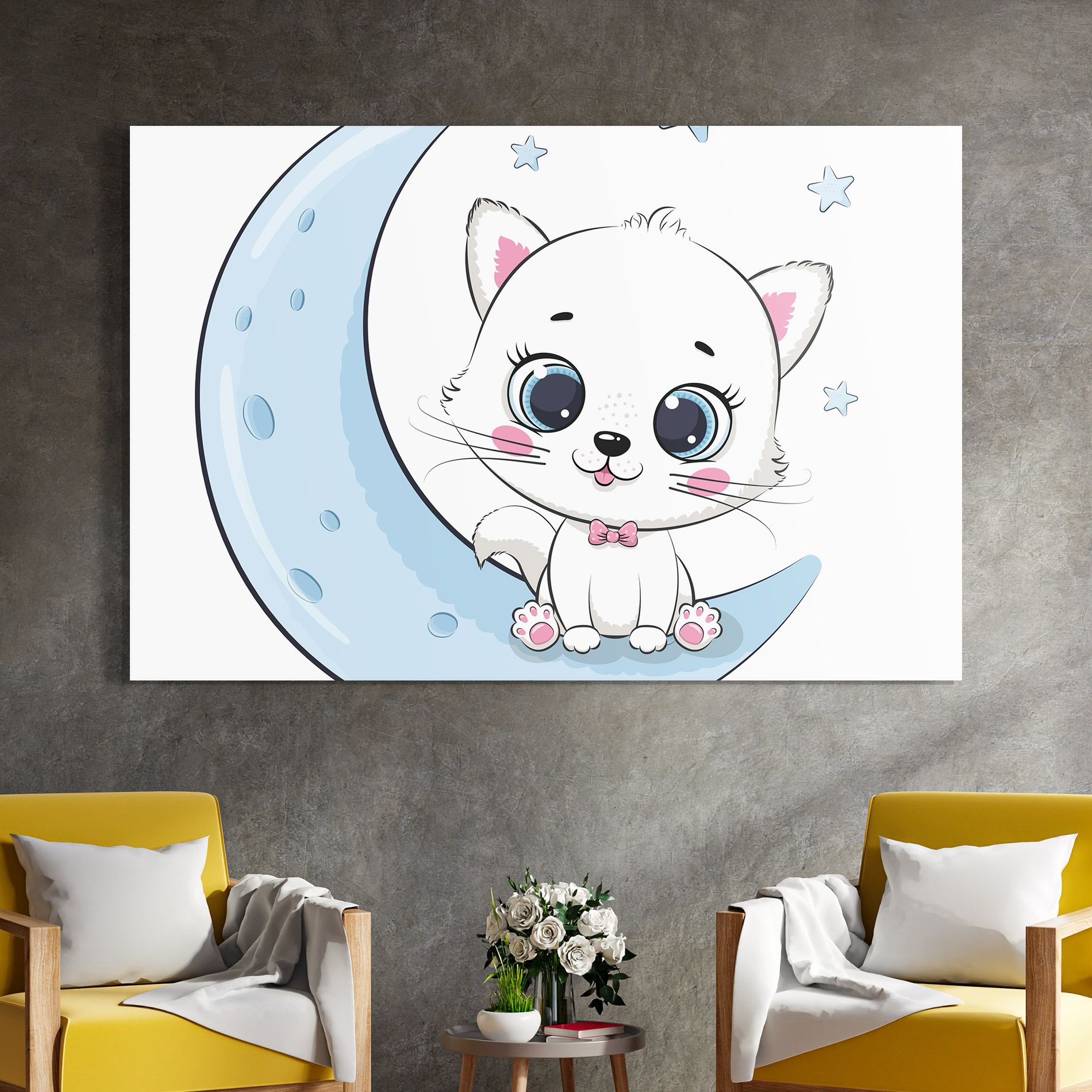 Blue Moon Cat mockup 4