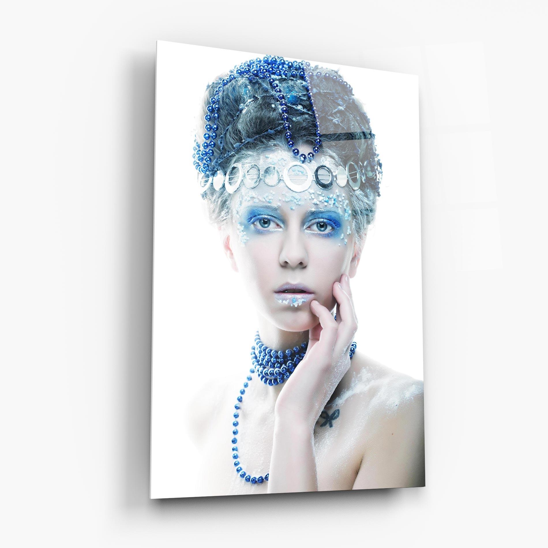 Стъклена картина Blue Fairy Woman mockup 6
