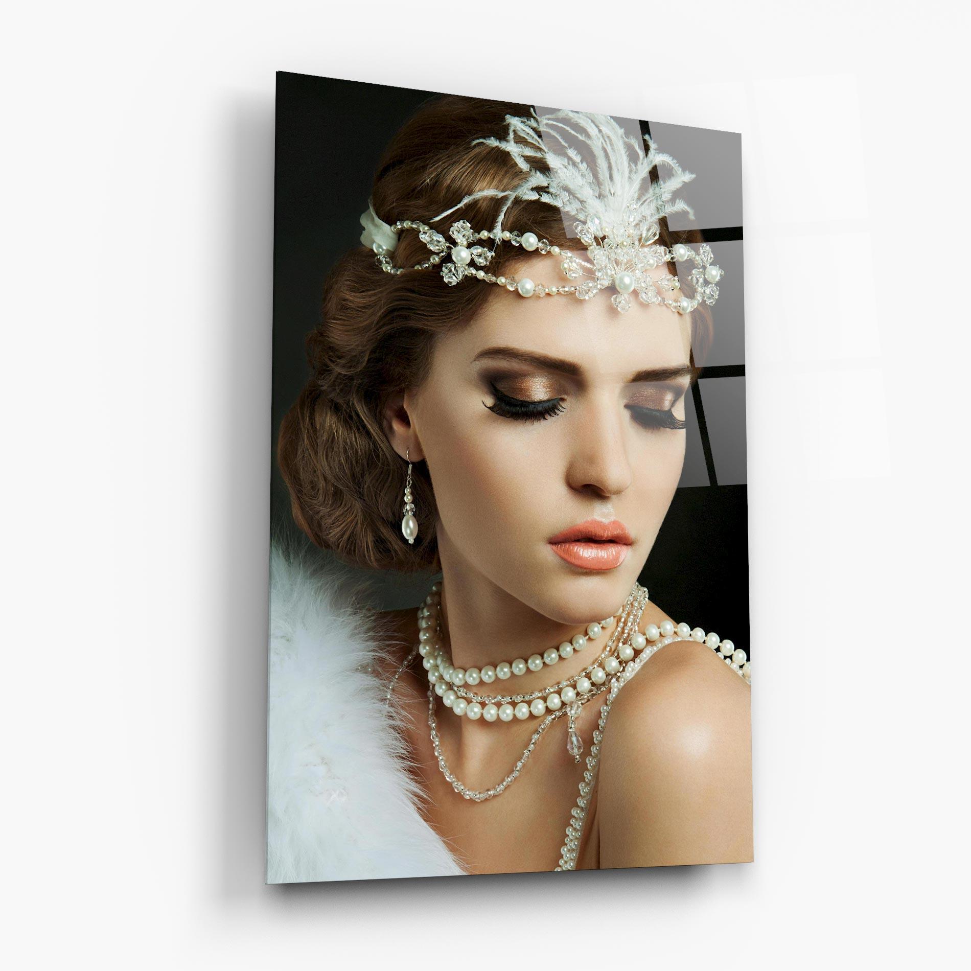 Стъклена картина Bride Accessories mockup 6