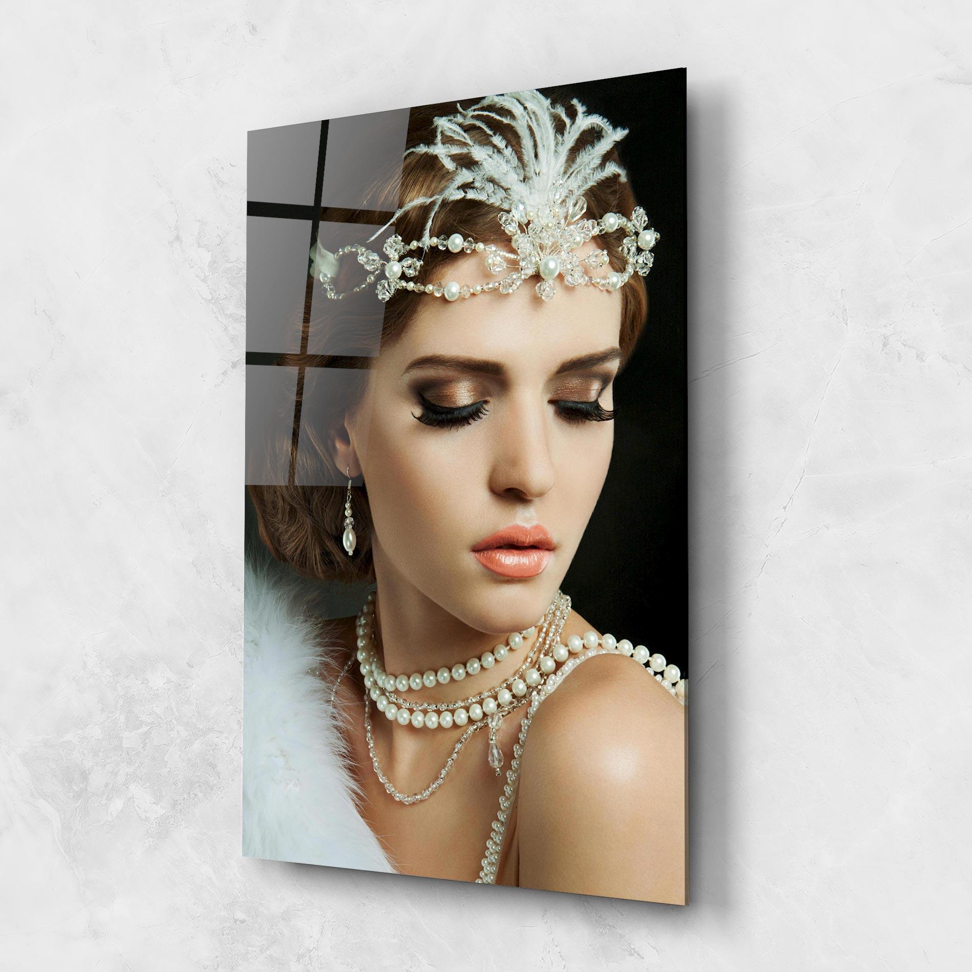 Стъклена картина Bride Accessories mockup 1