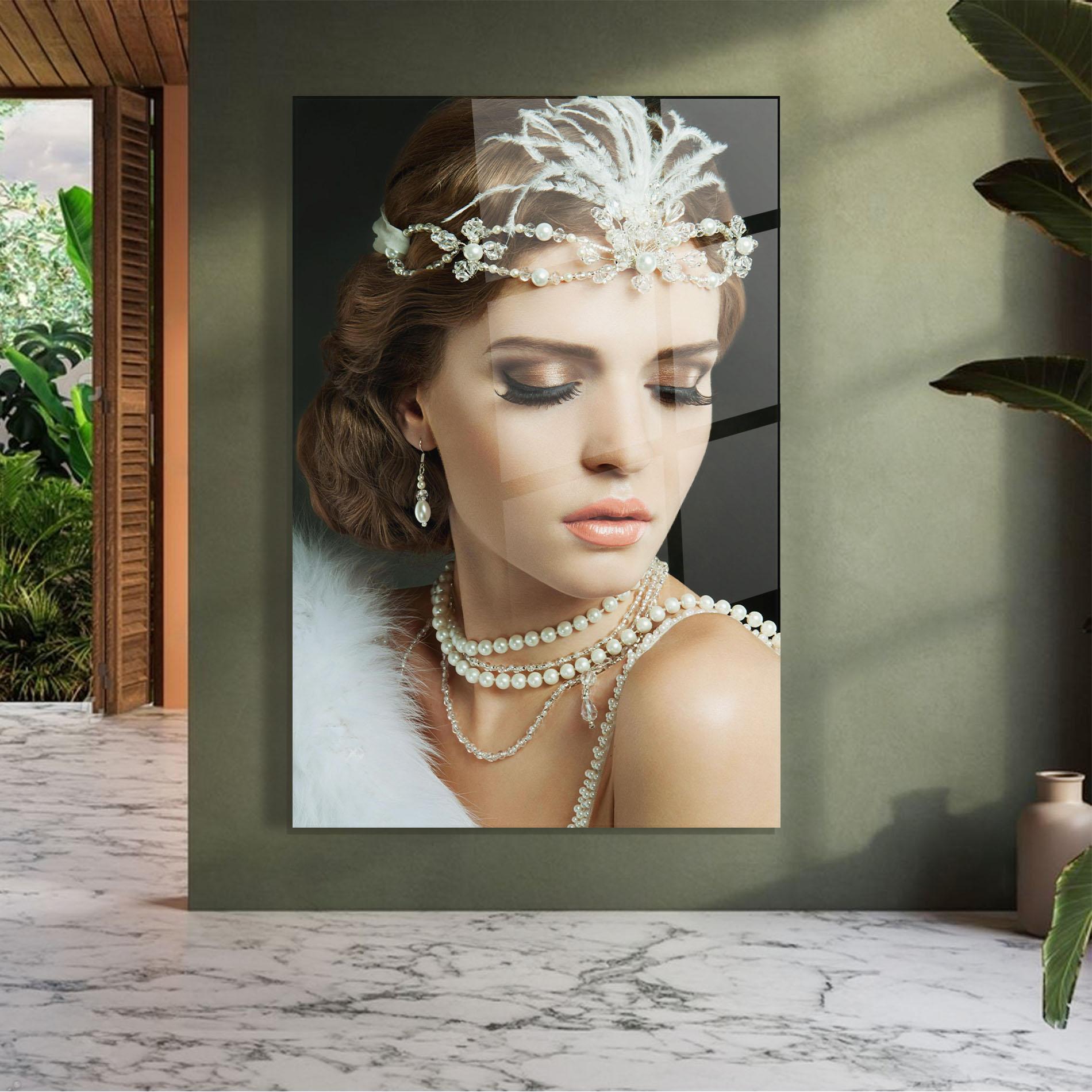 Стъклена картина Bride Accessories mockup 7