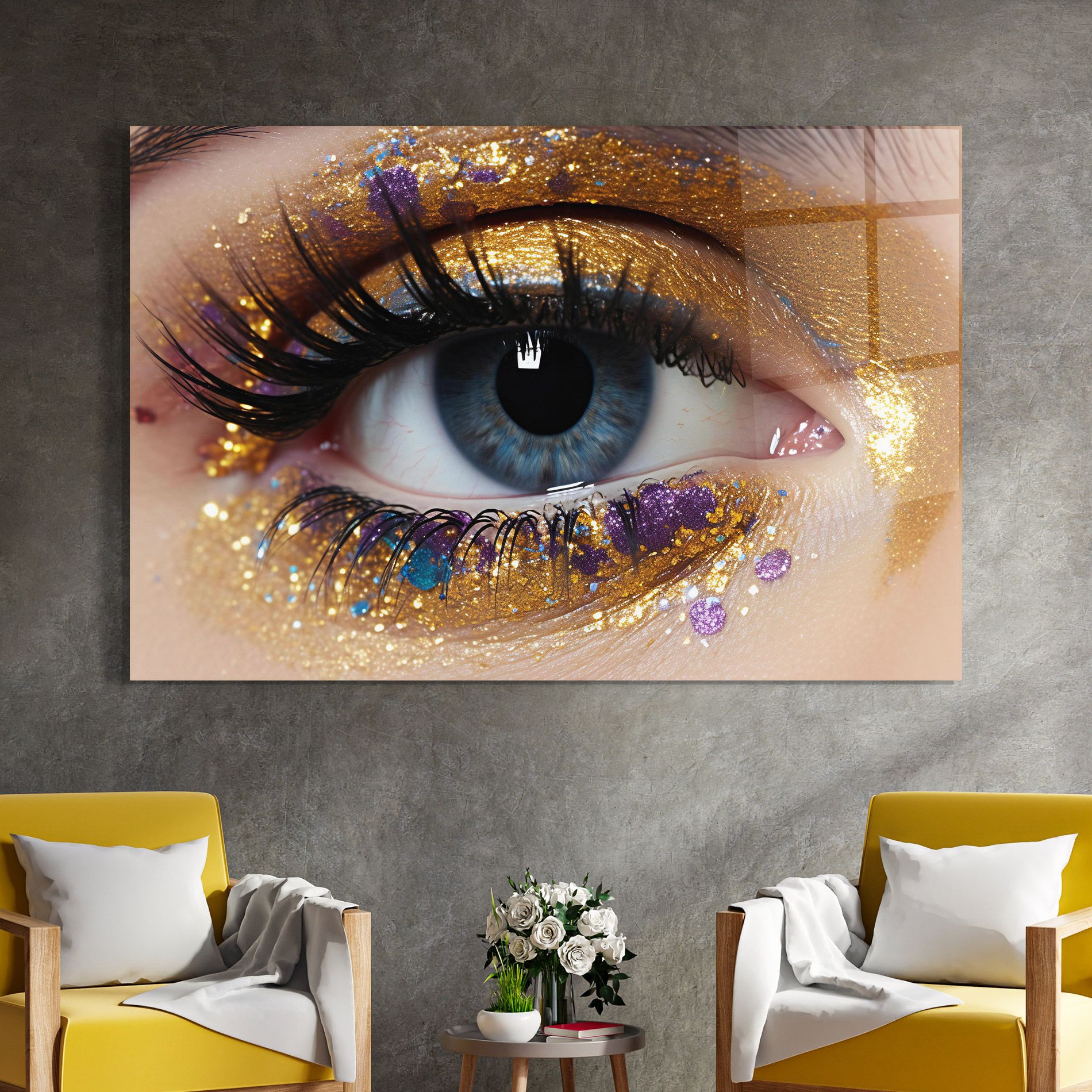 Blue Eye Make Up mockup 4