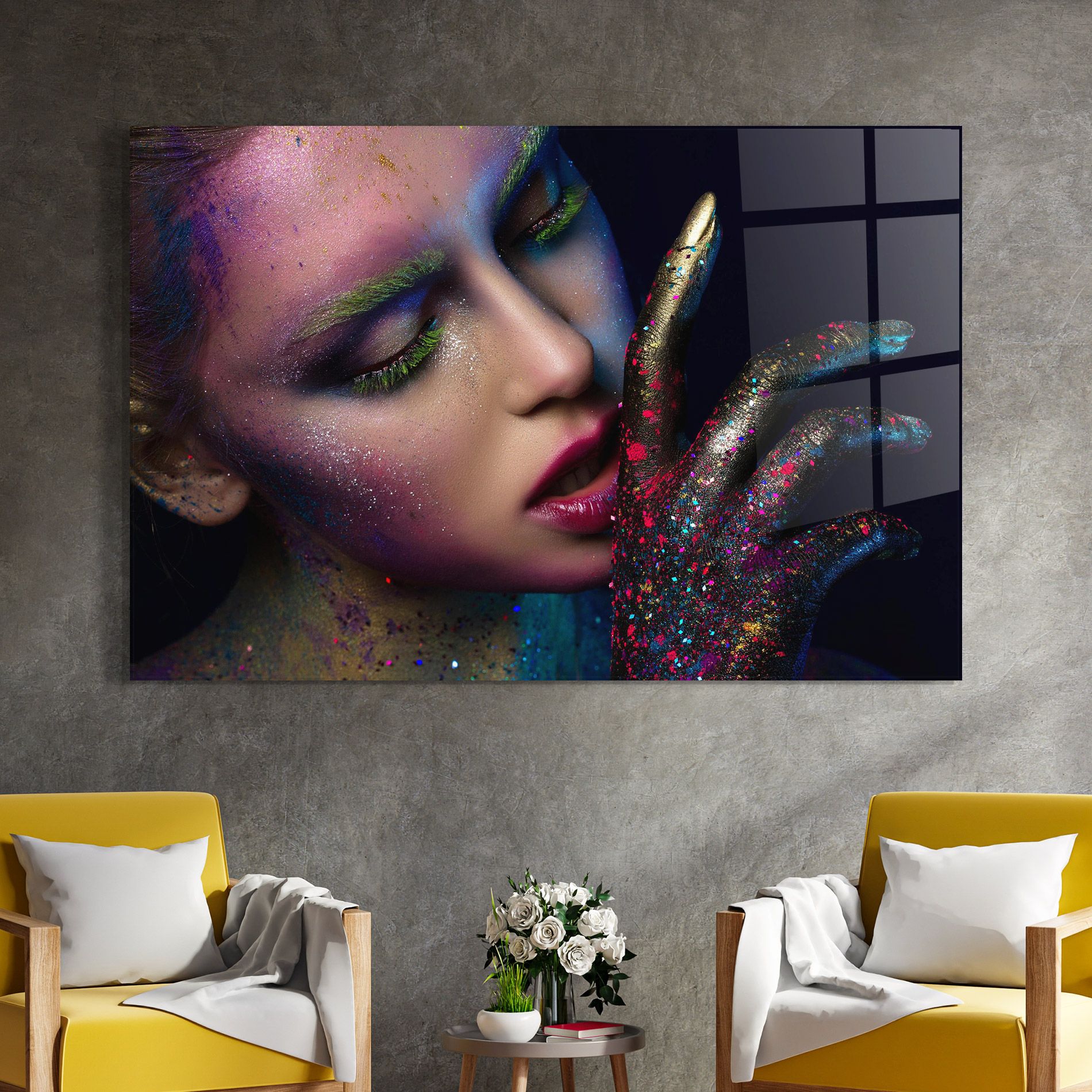 Green Eyelashes mockup 4