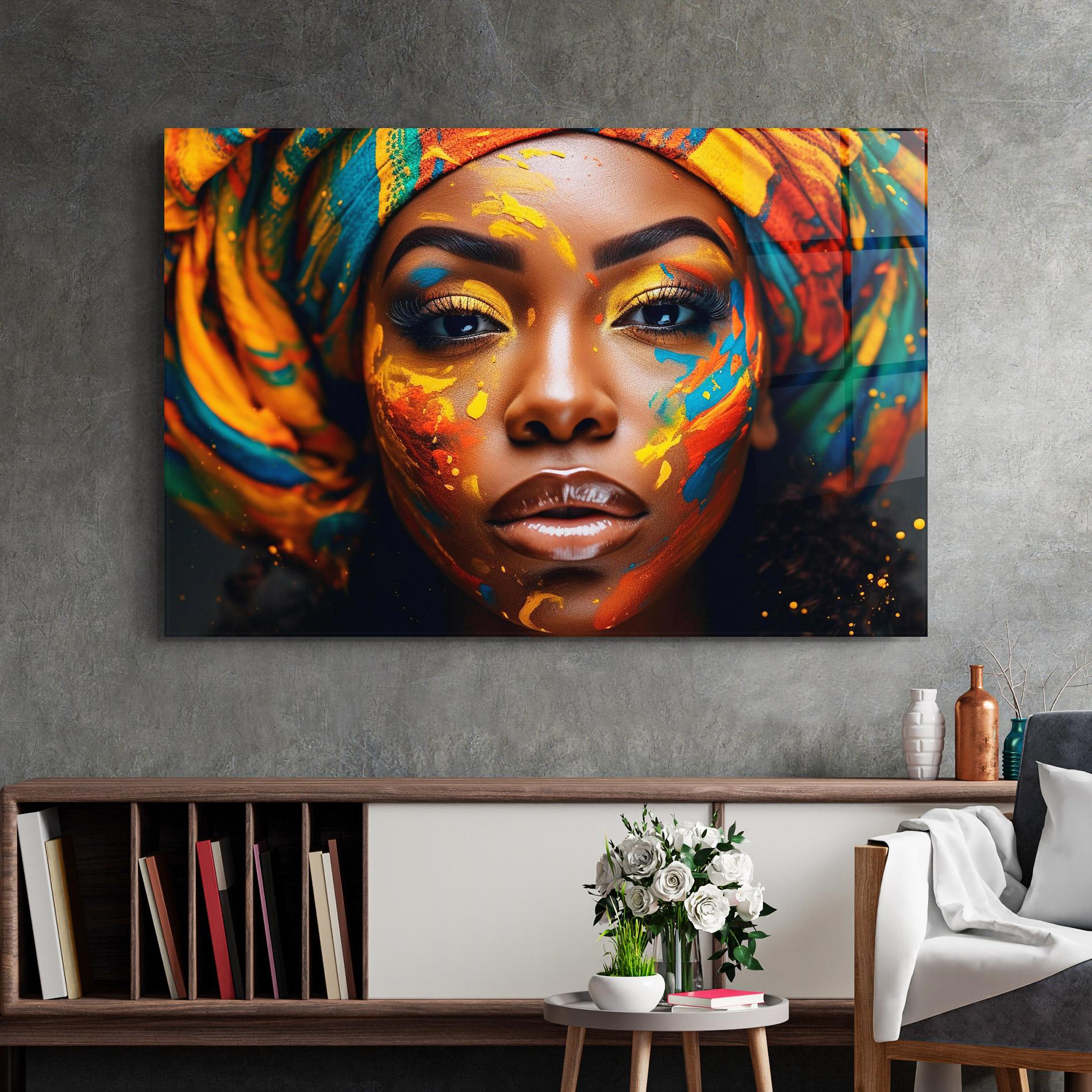 Стъклена картина Creative Makeup Art mockup 2