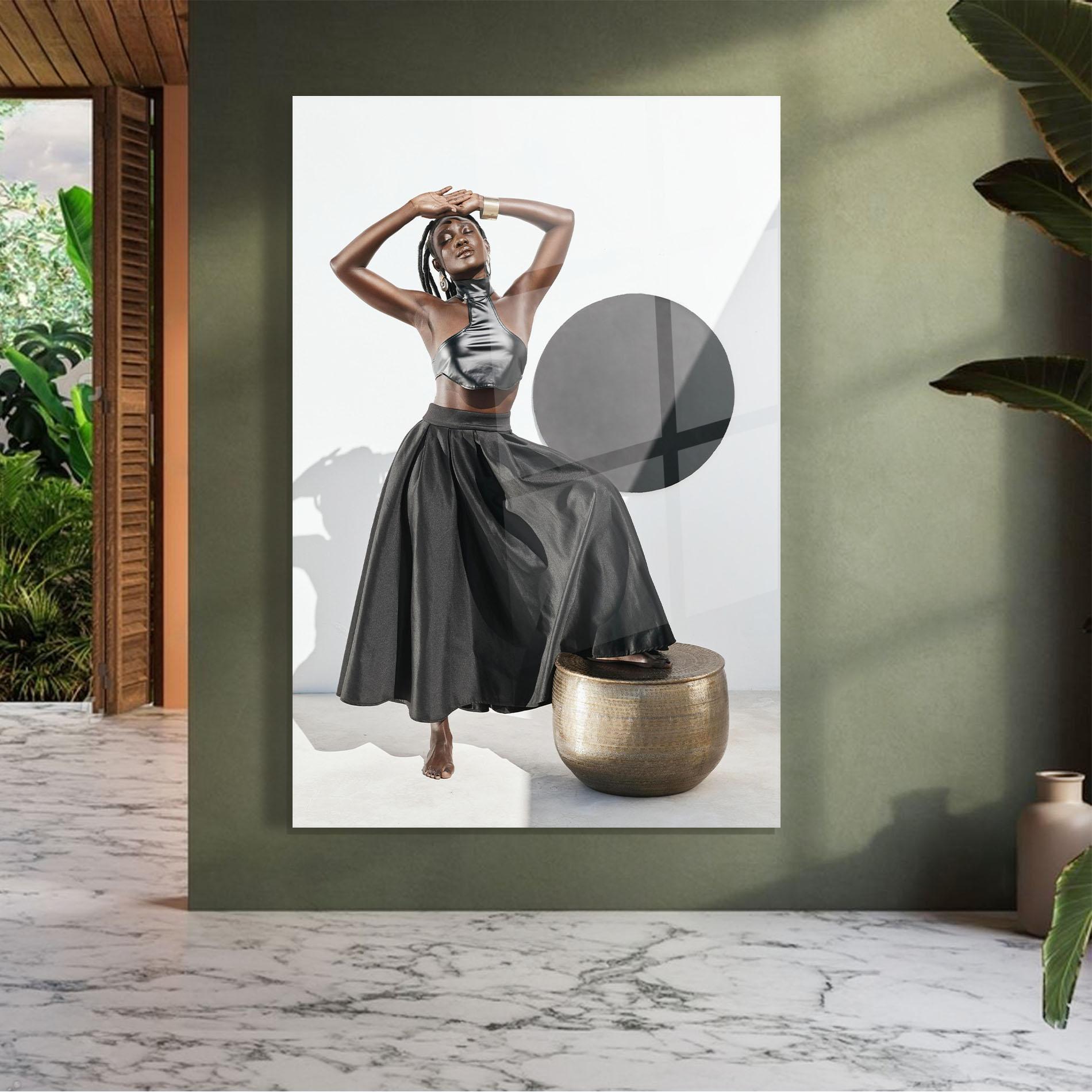 Стъклена картина Confidence Queen mockup 7