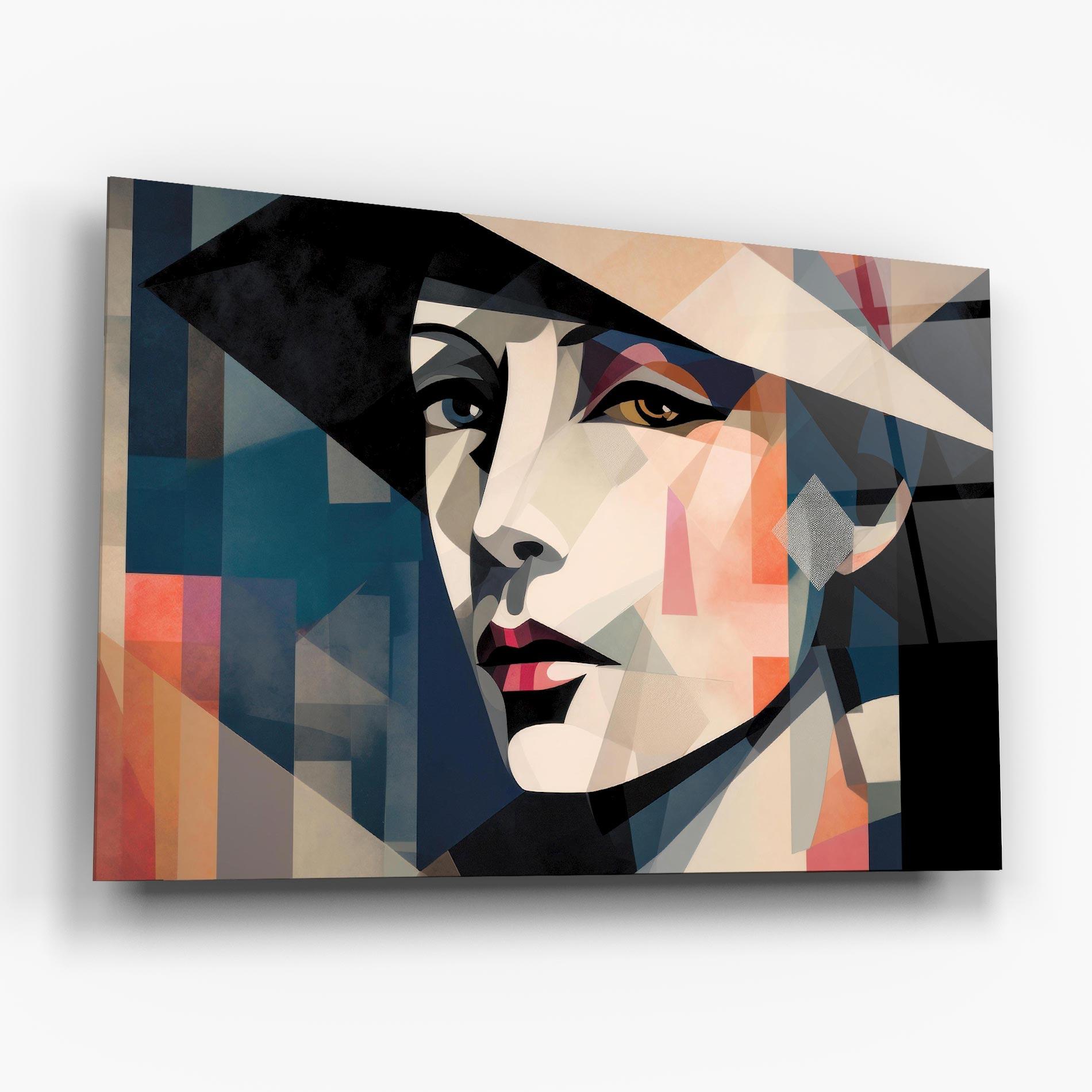 Стъклена картина Chicago Portrait mockup 6