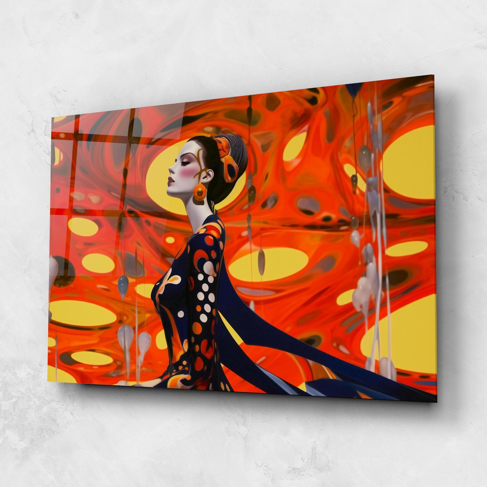 Стъклена картина Big Orange Accesories mockup 1