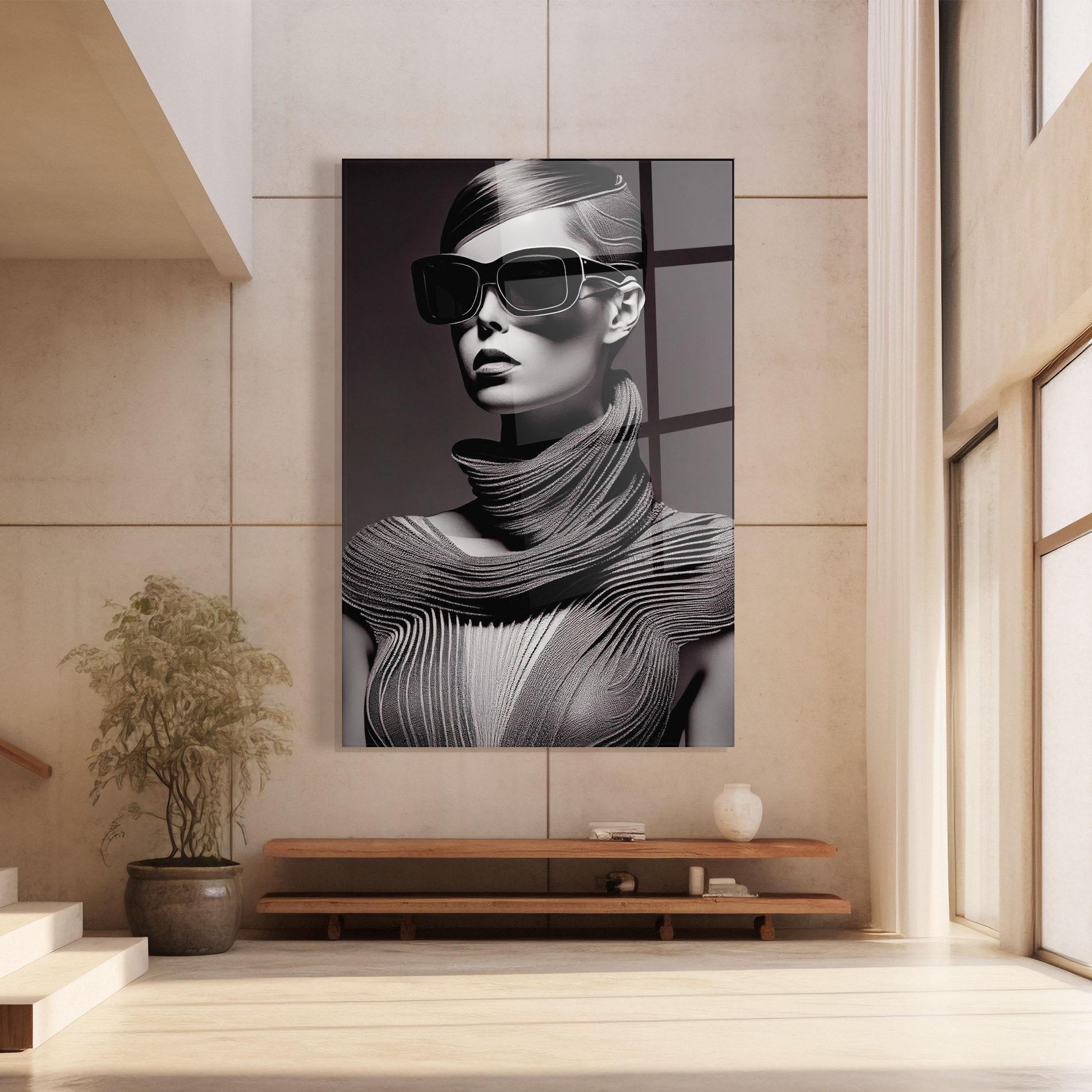 Стъклена картина Fantasy Girl mockup 8