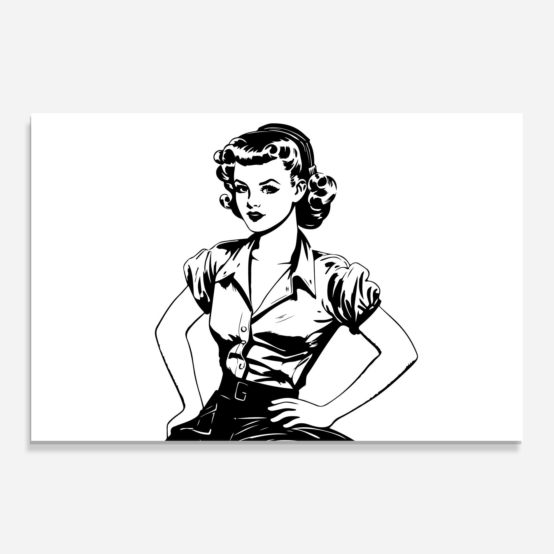 Pretty Shilouette Girl mockup 0