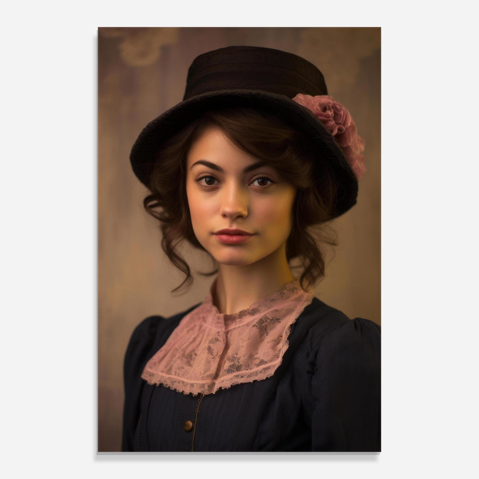 Стъклена картина Dark Blue Dress mockup 0