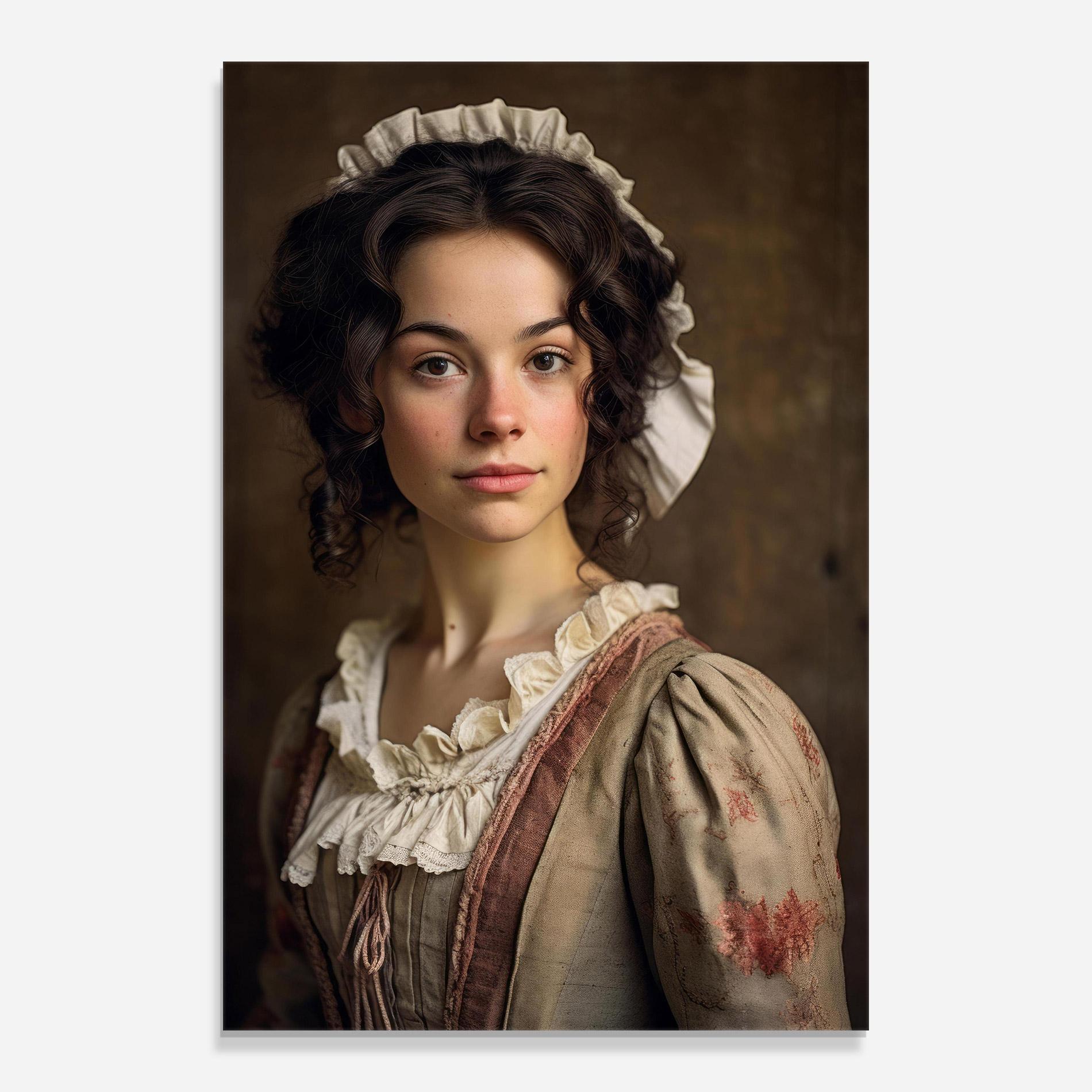 Стъклена картина Light Green Dress mockup 0