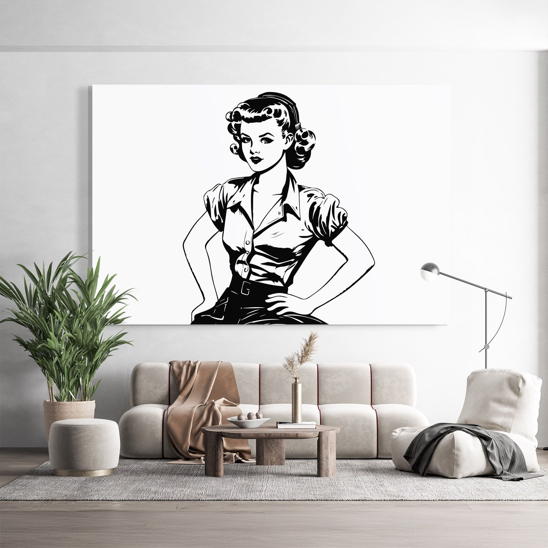 Pretty Shilouette Girl mockup 9