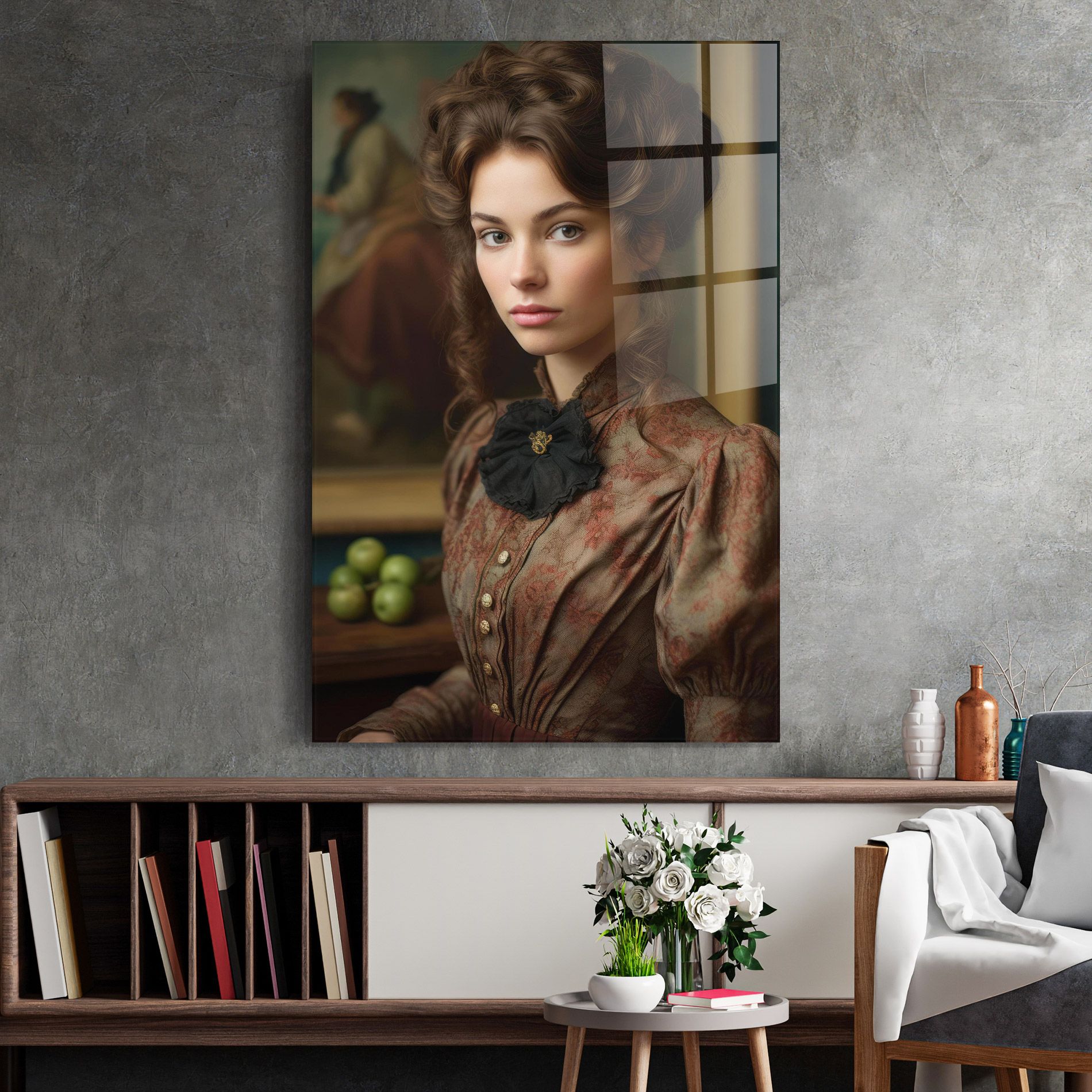 Green Vintage Apple mockup 2