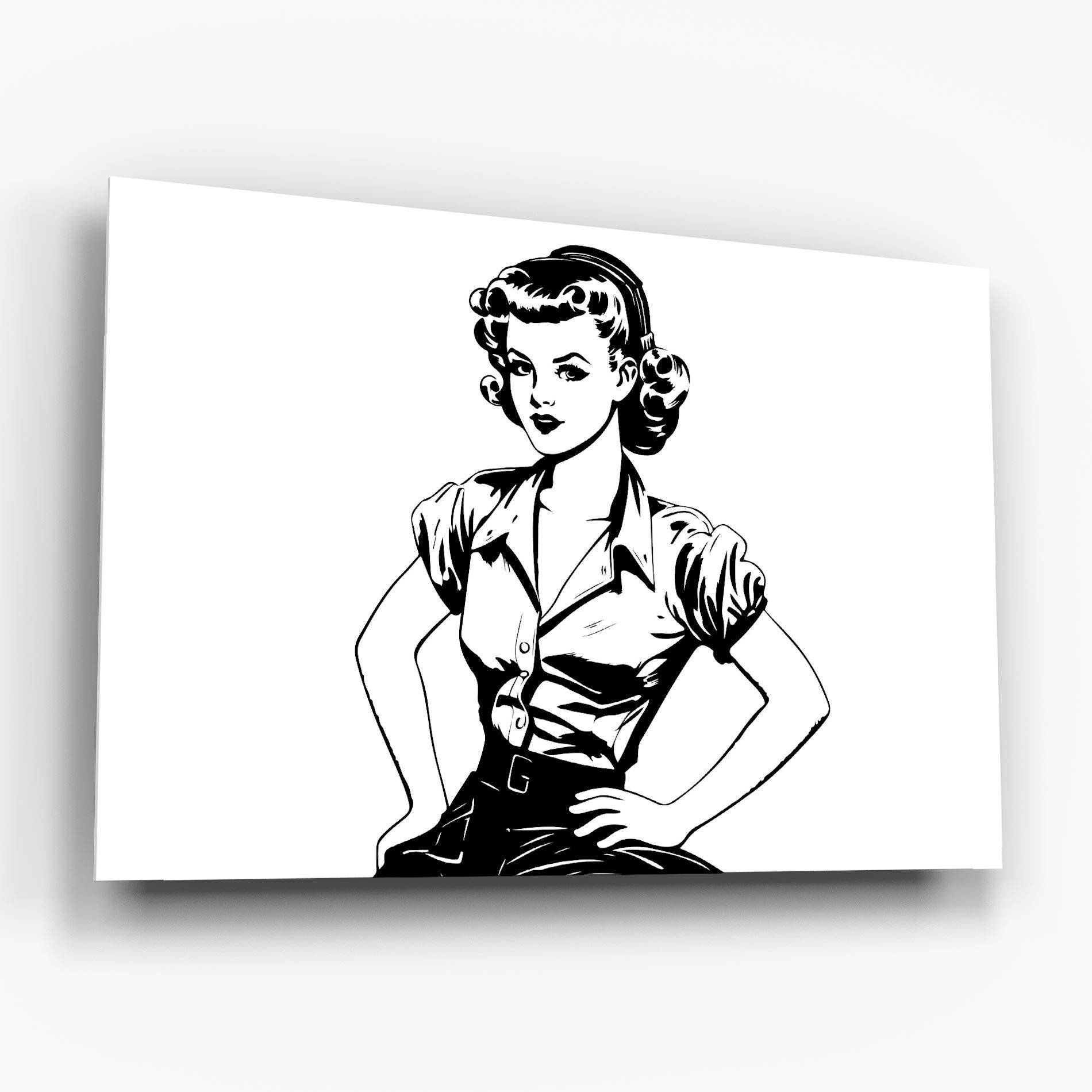 Pretty Shilouette Girl mockup 6