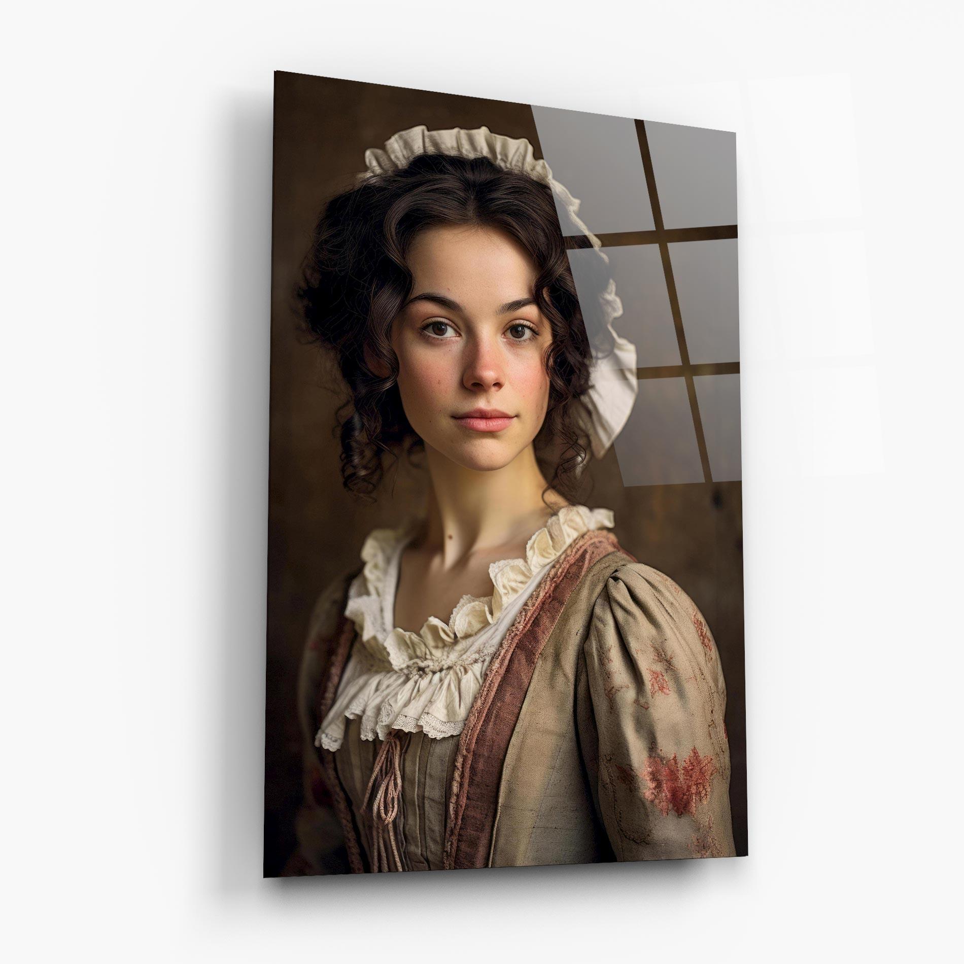 Стъклена картина Light Green Dress mockup 6