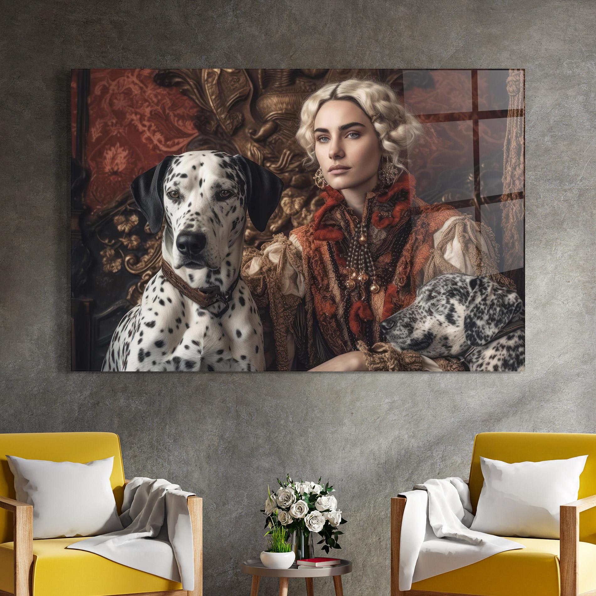 Стъклена картина Queen Fashion mockup 4