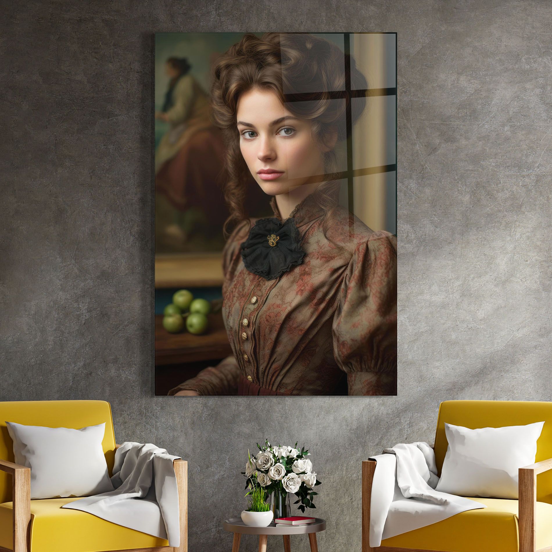 Green Vintage Apple mockup 4