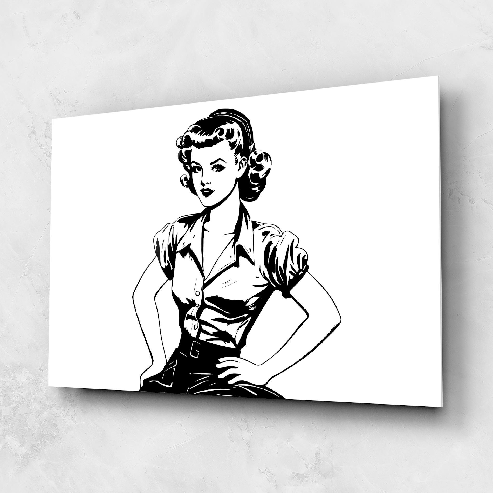 Pretty Shilouette Girl mockup 1