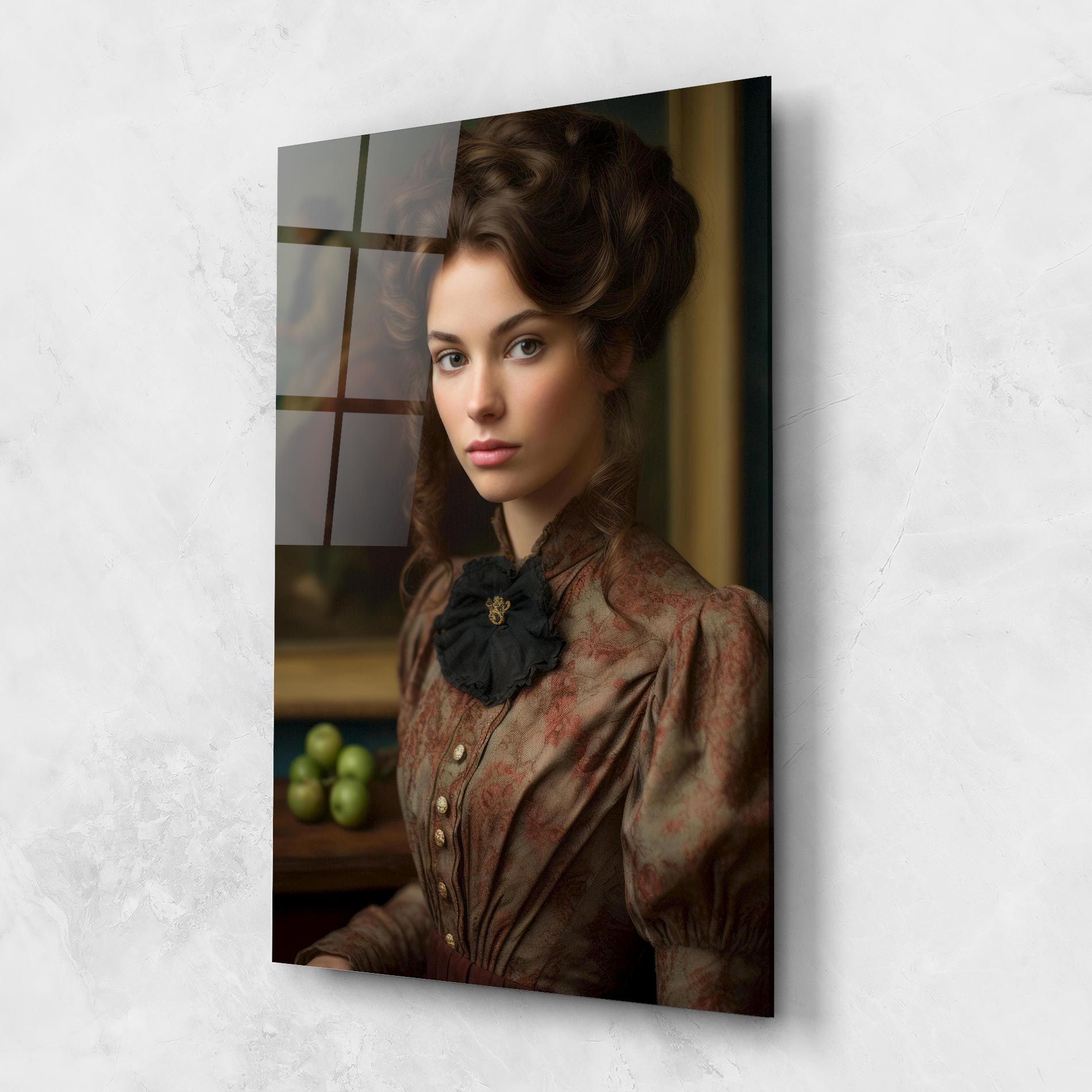 Green Vintage Apple mockup 1