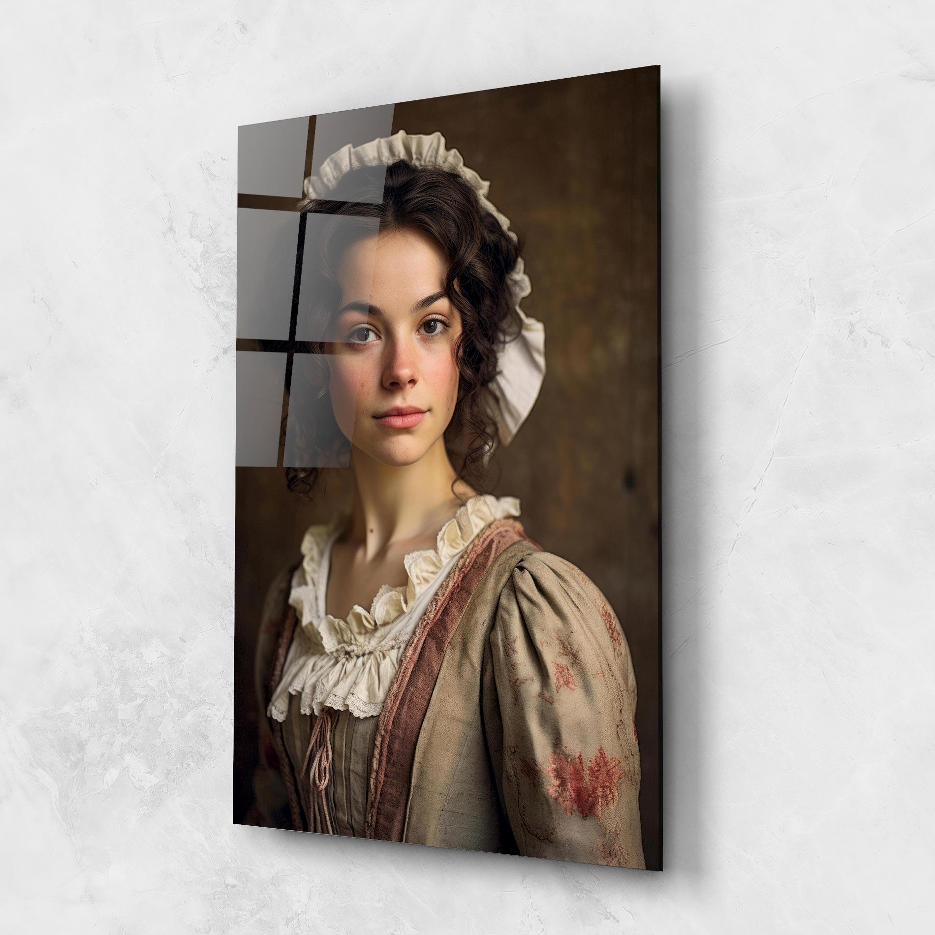 Стъклена картина Light Green Dress mockup 1