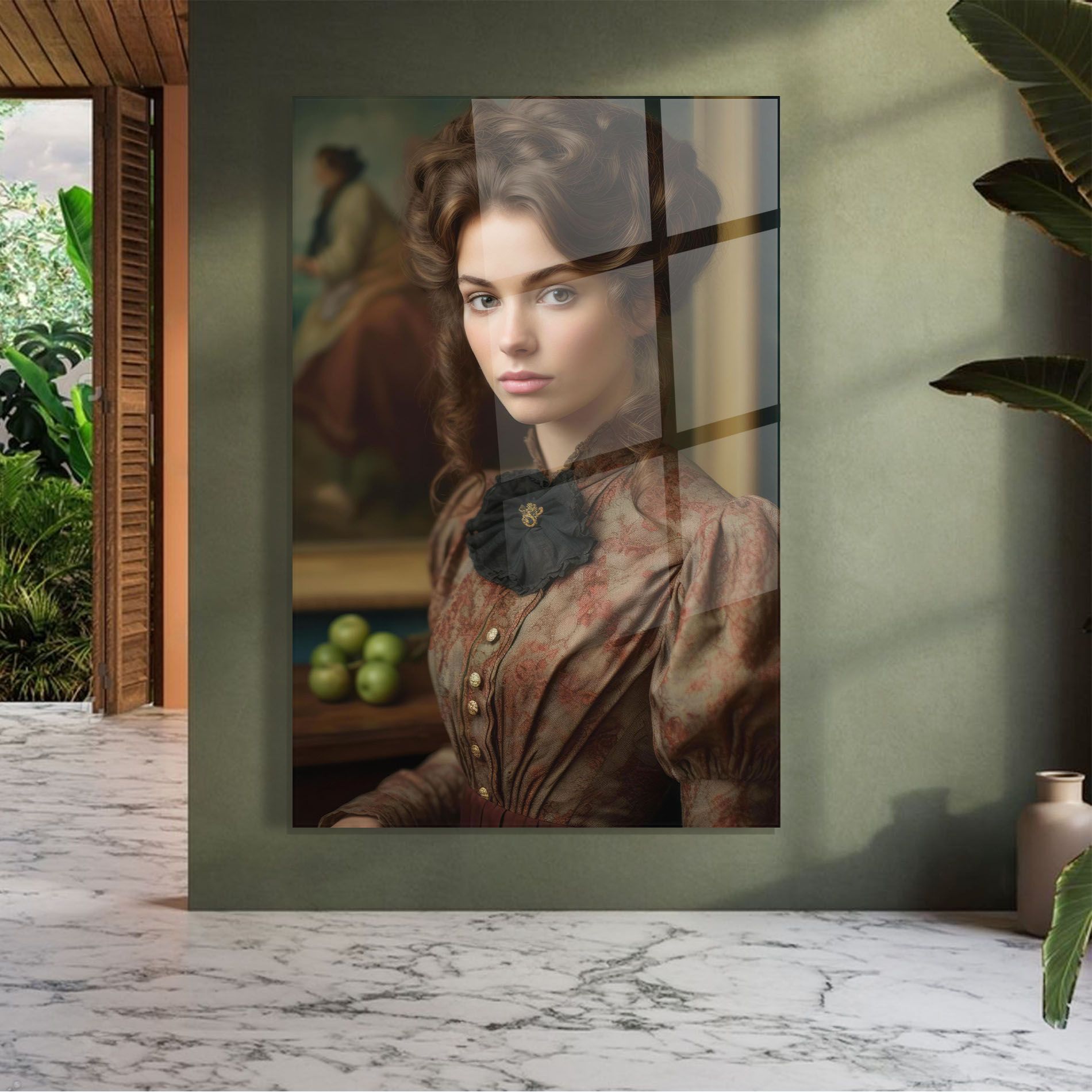 Green Vintage Apple mockup 7