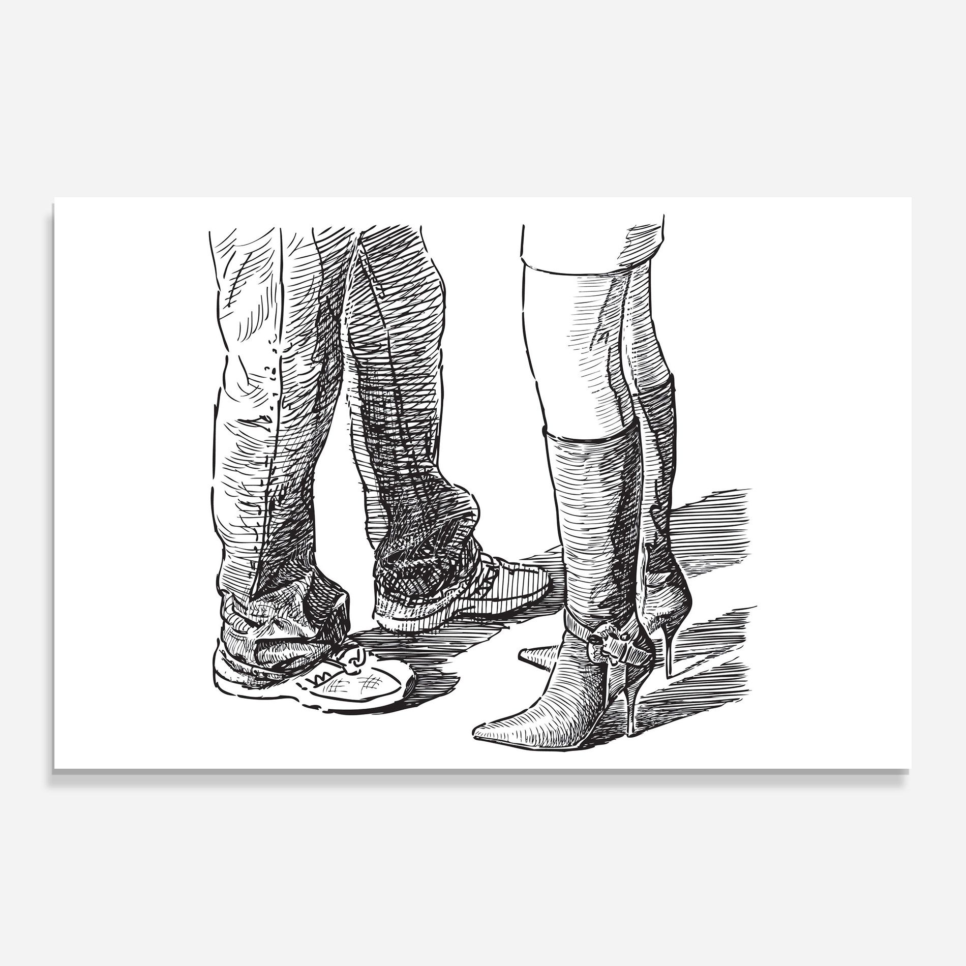 Black Line Shoes mockup 0