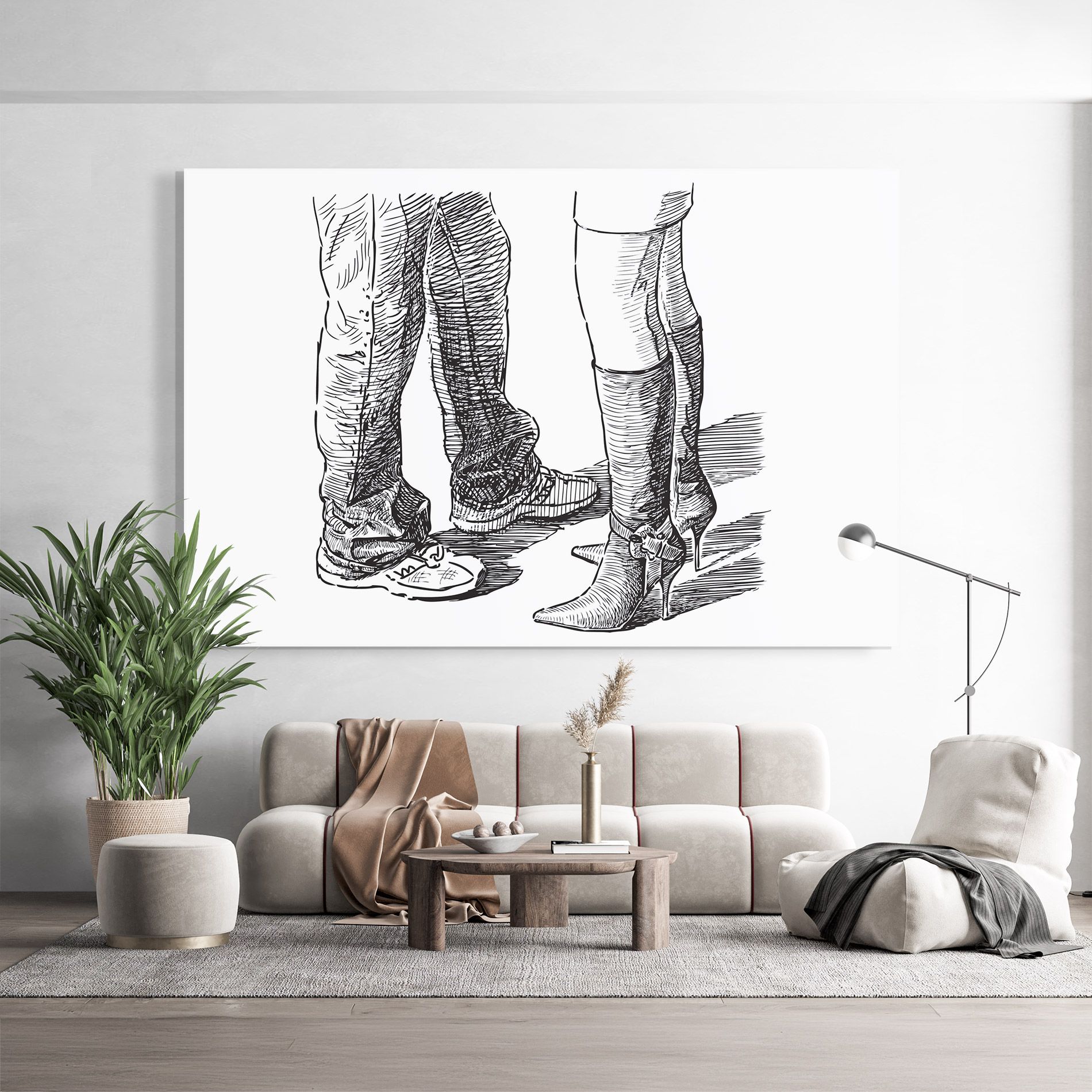 Black Line Shoes mockup 9