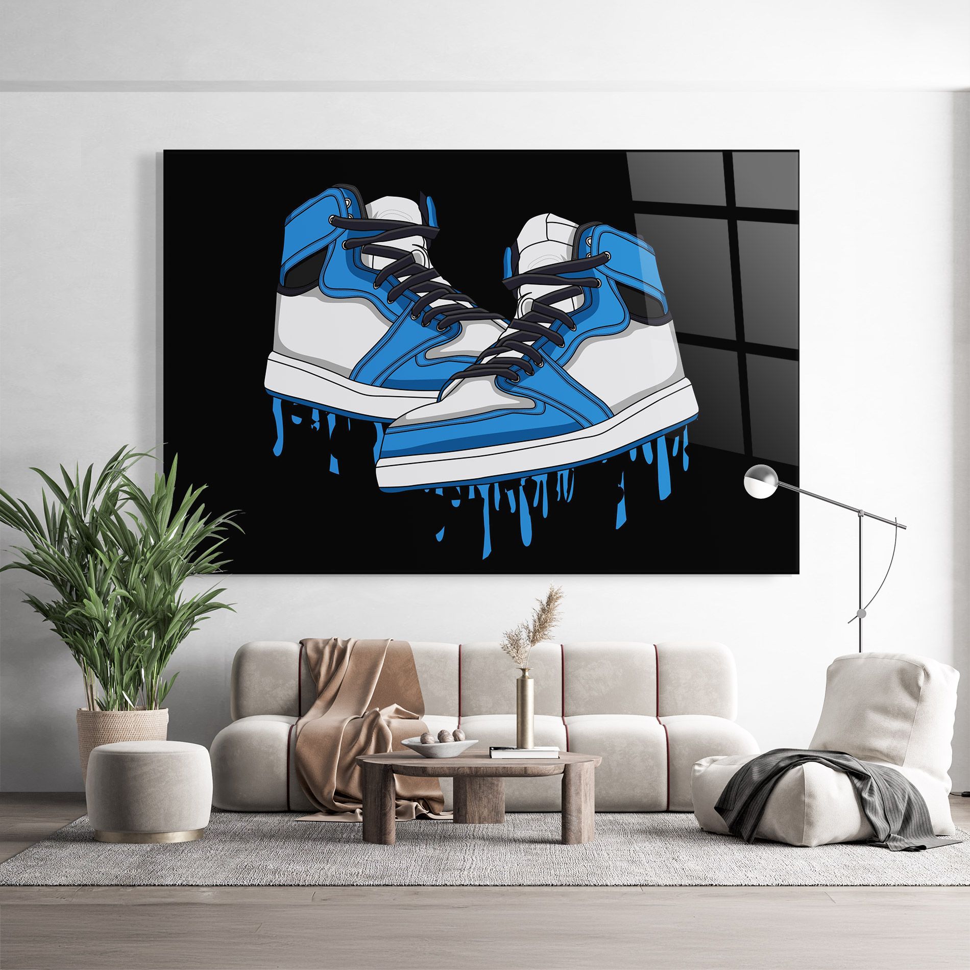 Blue White Shoes mockup 9